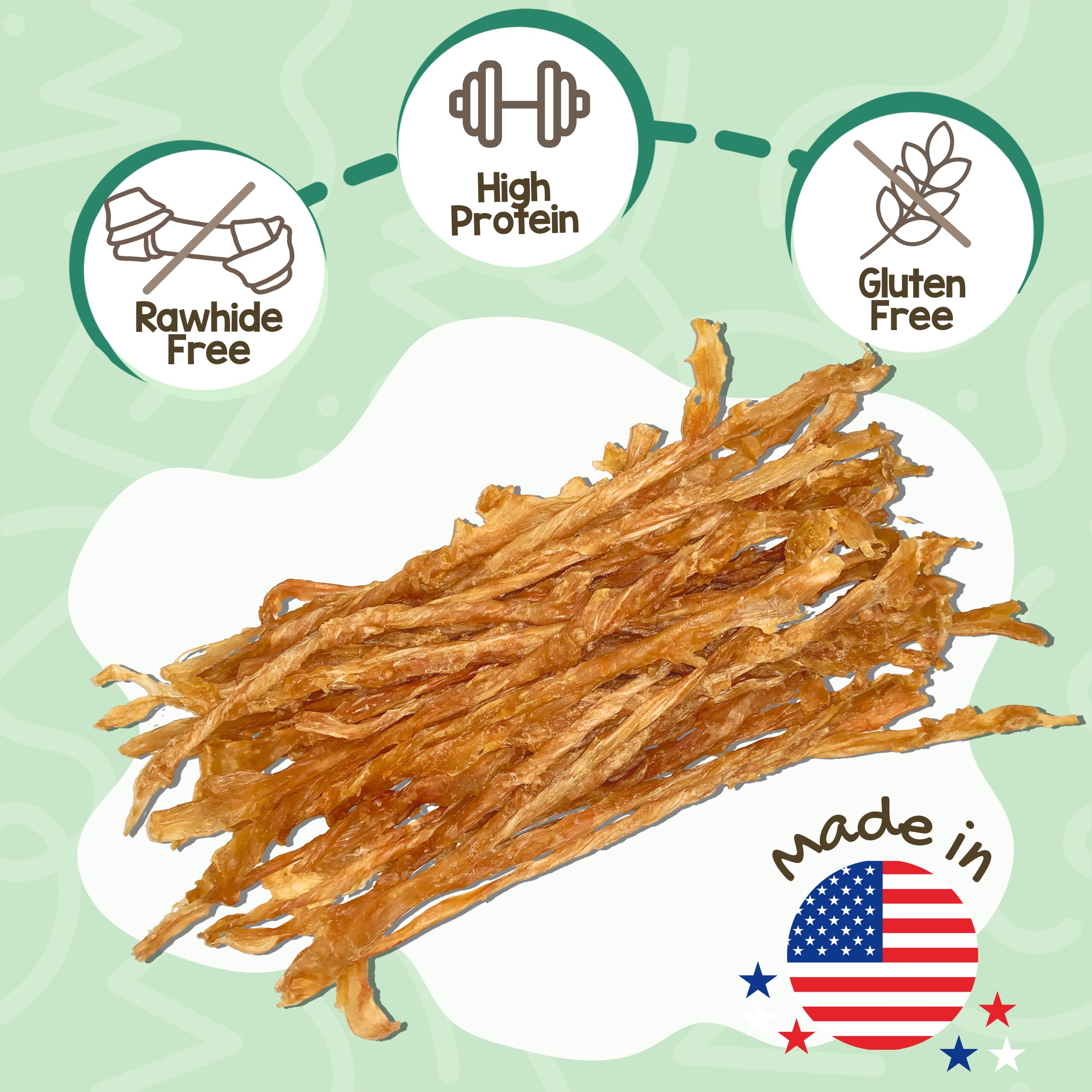 Nature Gnaws Tendones de Pavo para Perros (227 ml) – Delicioso Aperitivo de recompensa sin Cereales para Razas pequeñas, Medianas y Grandes – golosinas Naturales Perros