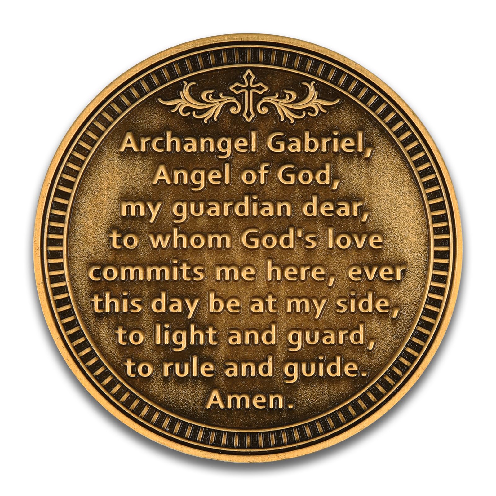 Archangel Gabriel Prayer Coin - Divine Messenger -2 Archangel Gabriel Prayer Coin - Divine Messenger -2