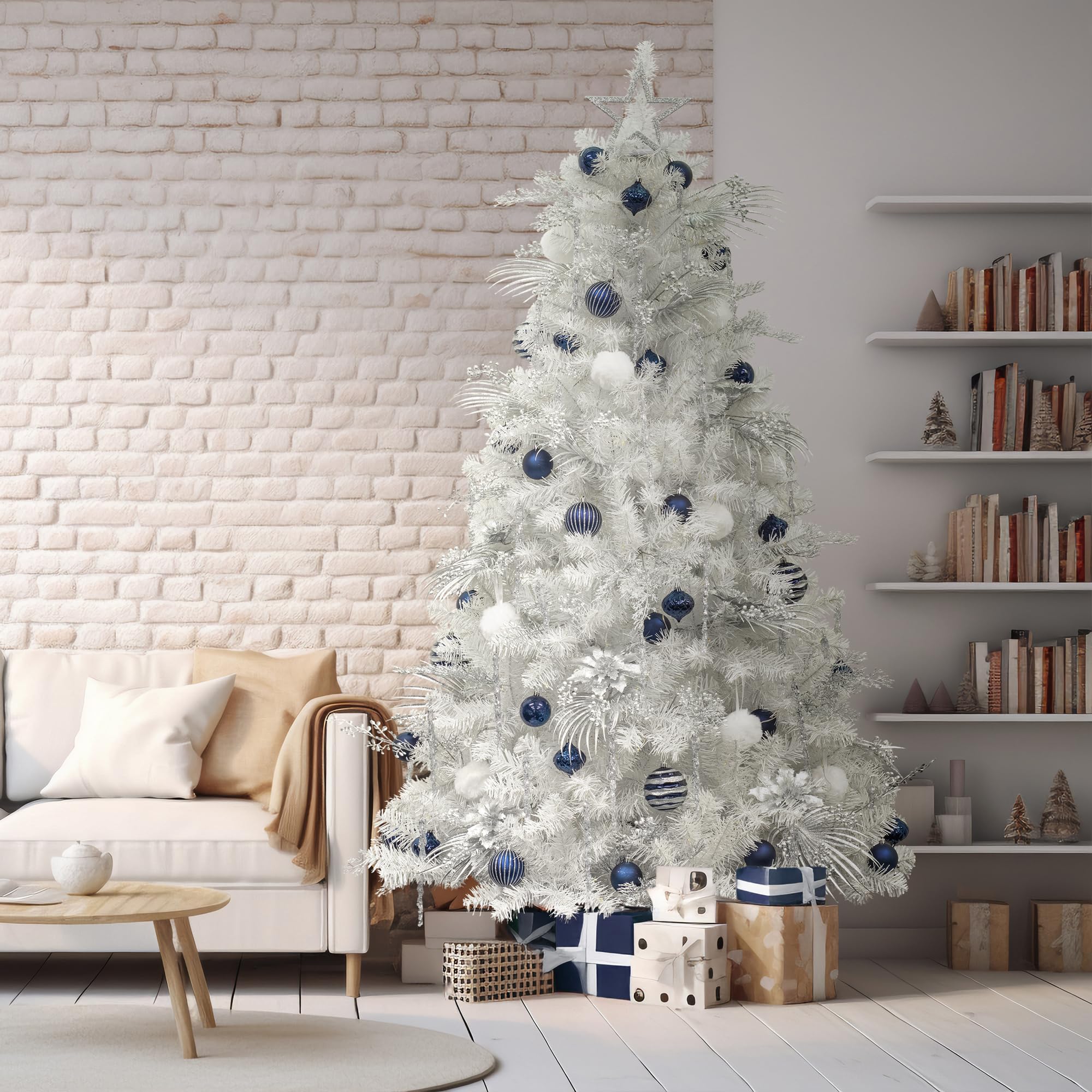 Amazon.com: KI Store 7ft White Christmas Tree with