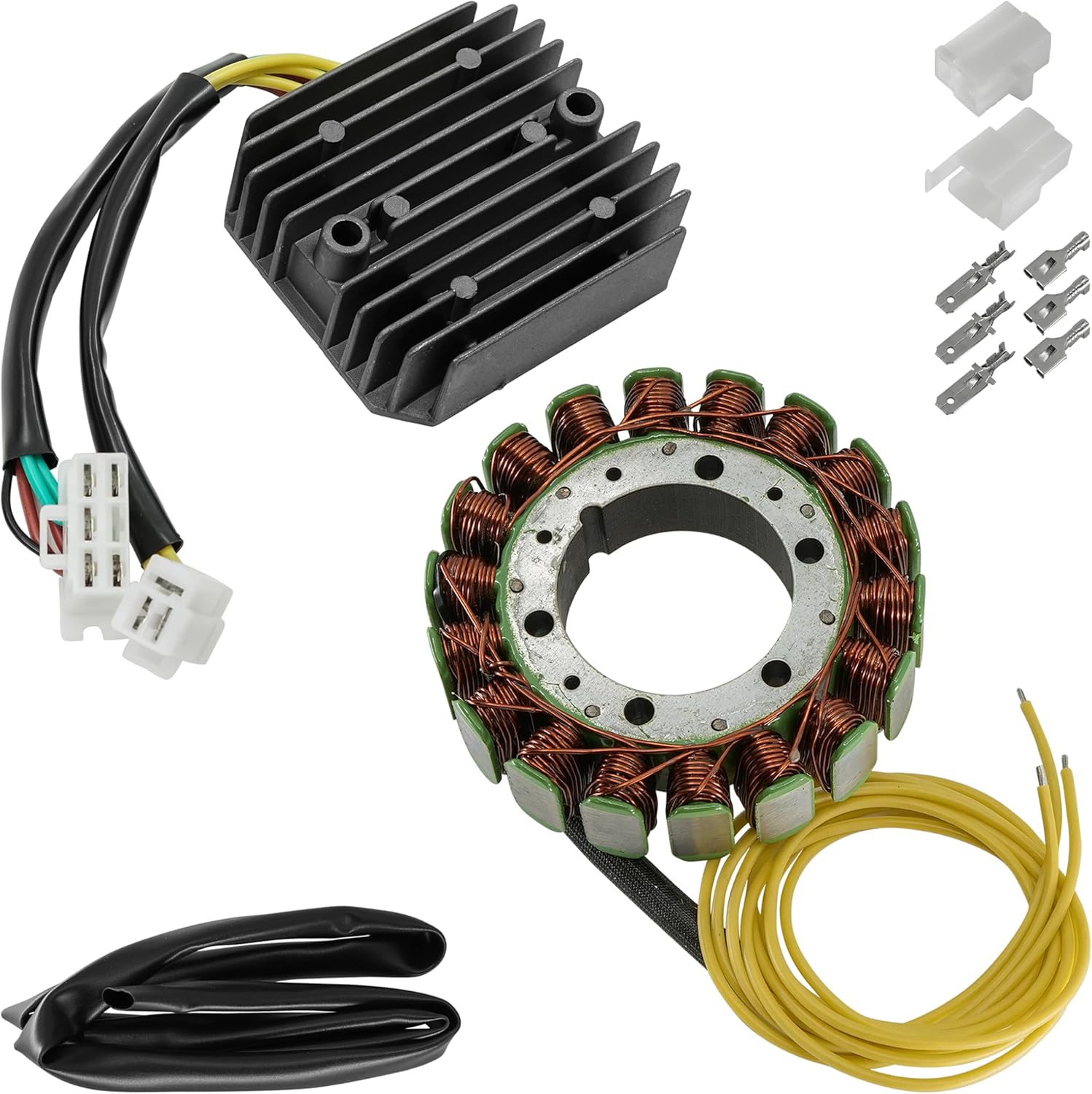 Caltric Stator and Regulator Rectifier Compatible With Honda Vf700C Vf750C Vf1100C/V65 Magna