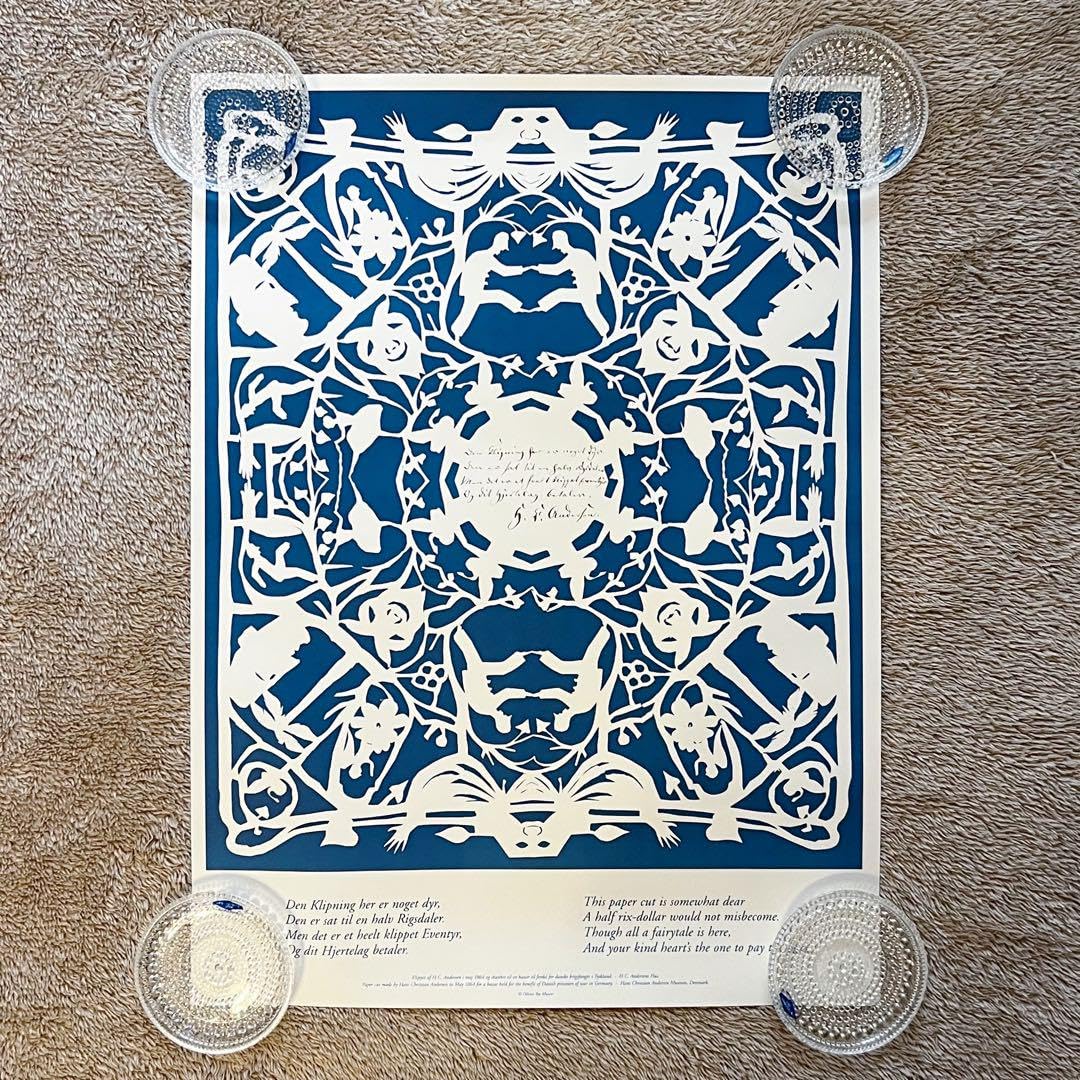 NYMOLLE DENMARK アンデルセンの切り絵柄 デンマーク｜複十字のクリスマスシール｜1975｜アンデルセンの