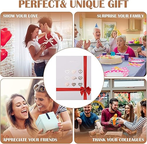 Miniatura 6 de Poshieca Diario de bloqueo en forma de corazón con funda de piel sintética, organizador personal, cuaderno secreto para niñas y mujeres, tamaño B6,