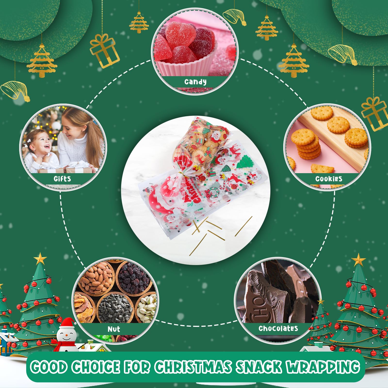 Lot De 120 Sacs Transparents En Cellophane à Fermeture