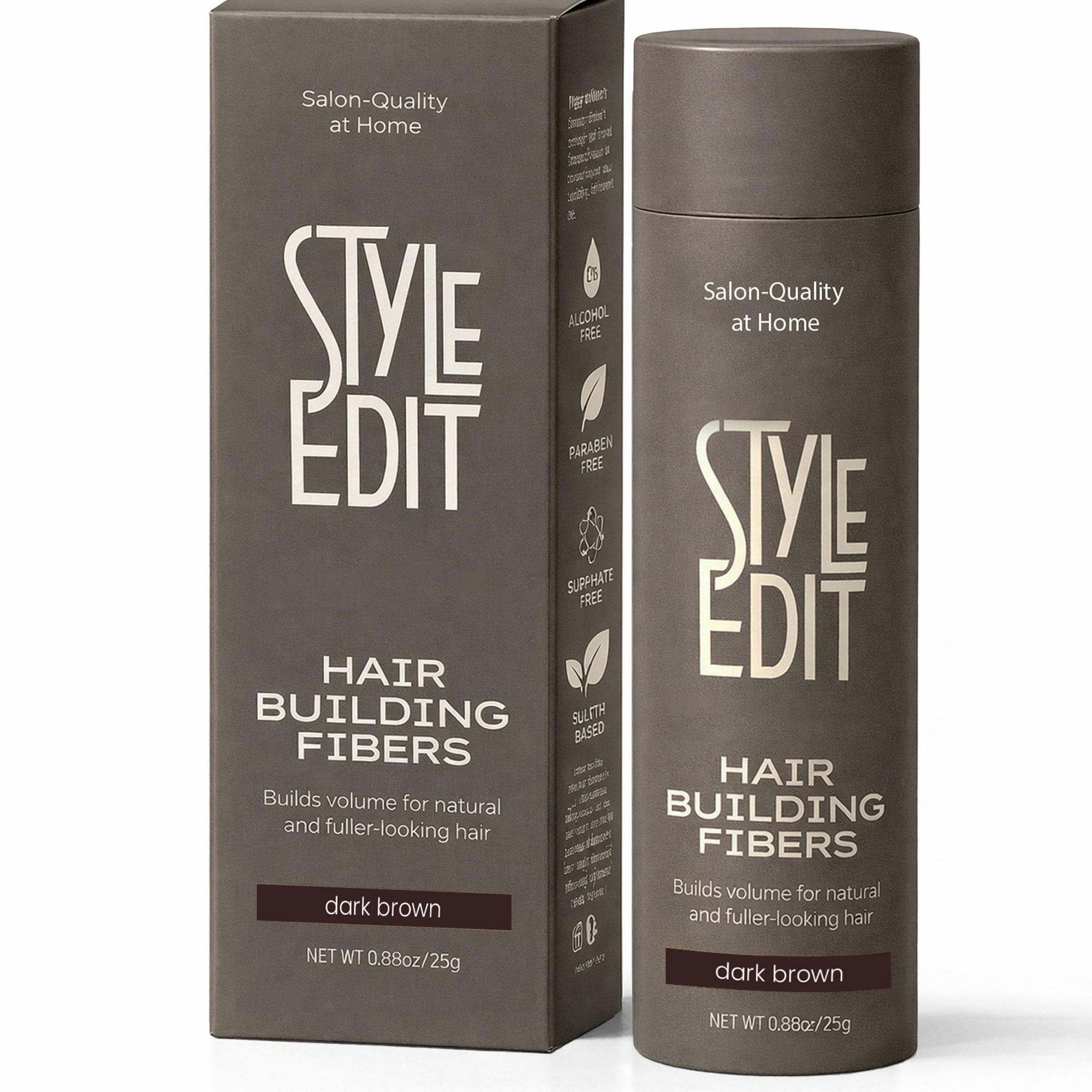 Style Edit Hair Building Fibers for Thinning Hair Conceals Receding Hairlines Fine Hair Bald Spots for Fuller looking