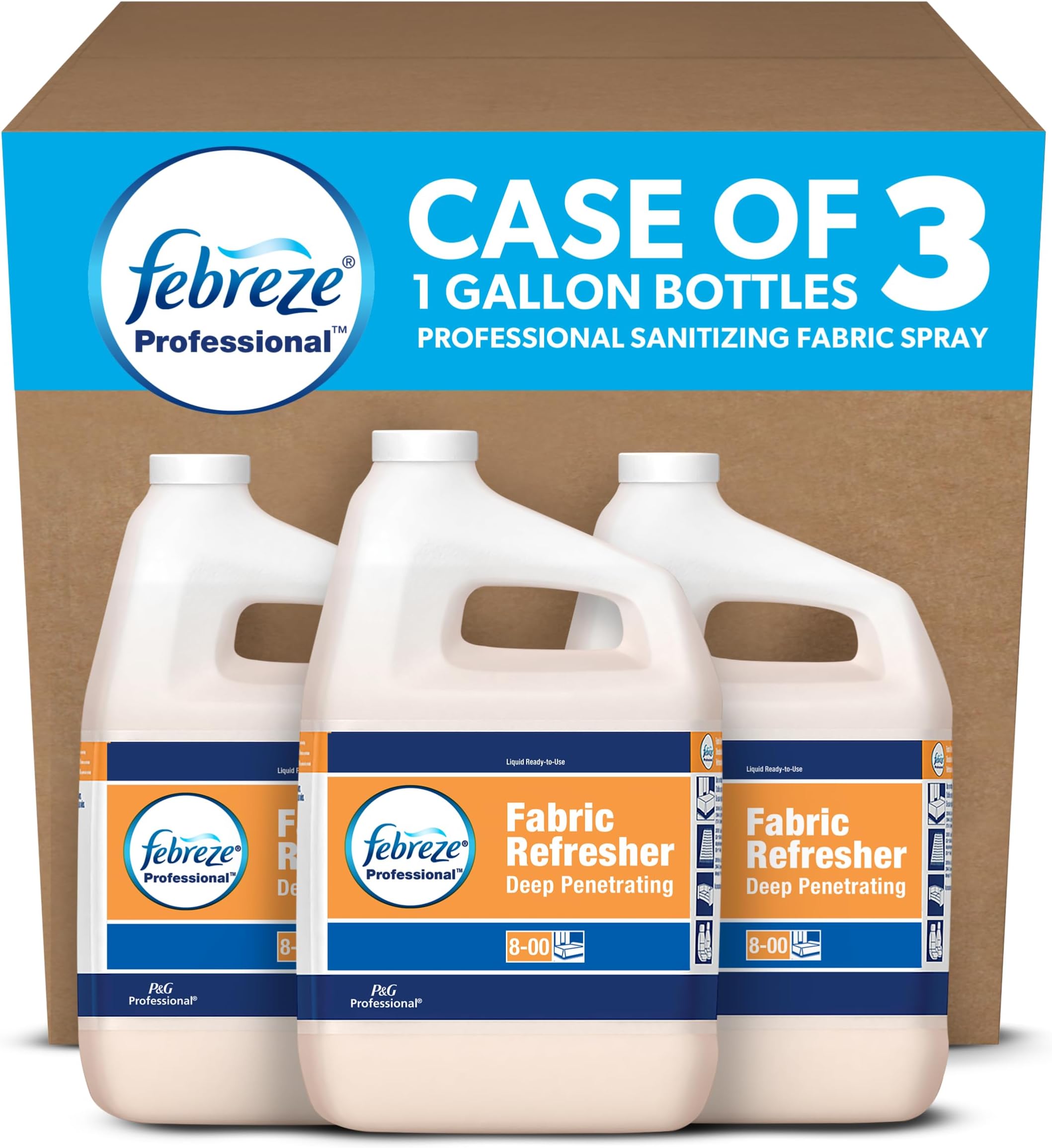 Febreze Professional Deep Penetrating Fabric Refresher, Fresh Clean, 1 Gal Bottle