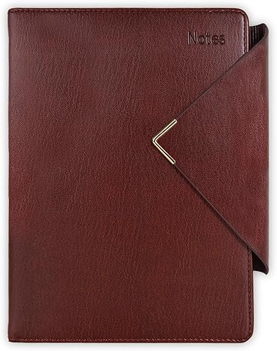 Agenda de oficina de lujo para hombres y mujeres, 288 páginas, planificador de papel grueso de 3.17 ozm, diario personal de tapa dura de cuero