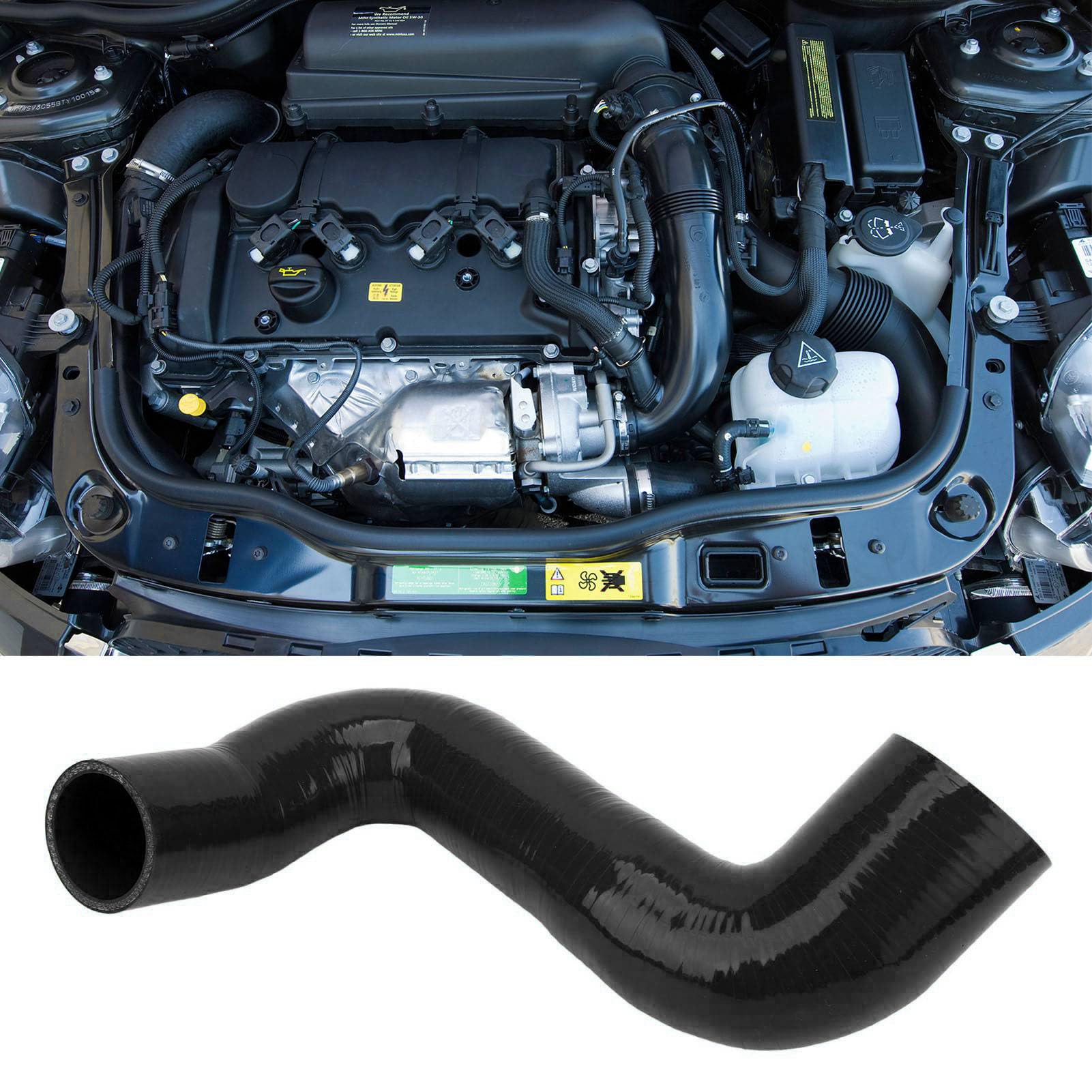 Geräuscherzeuger Löschrohr für Cooper S N14 N18 1.6L R55 R56 R57 R58 R59 R60, Auto Tuning Geräuschgenerator Löschsilikonschlauch für Cooper S (Schwarz)