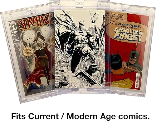 Miniatura 2 de Coinz Comics Paquete de 3 unidades, pantalla magnética para cómics, losa de bricolaje, transparente, marco similar a la pared, se adapta a cómics