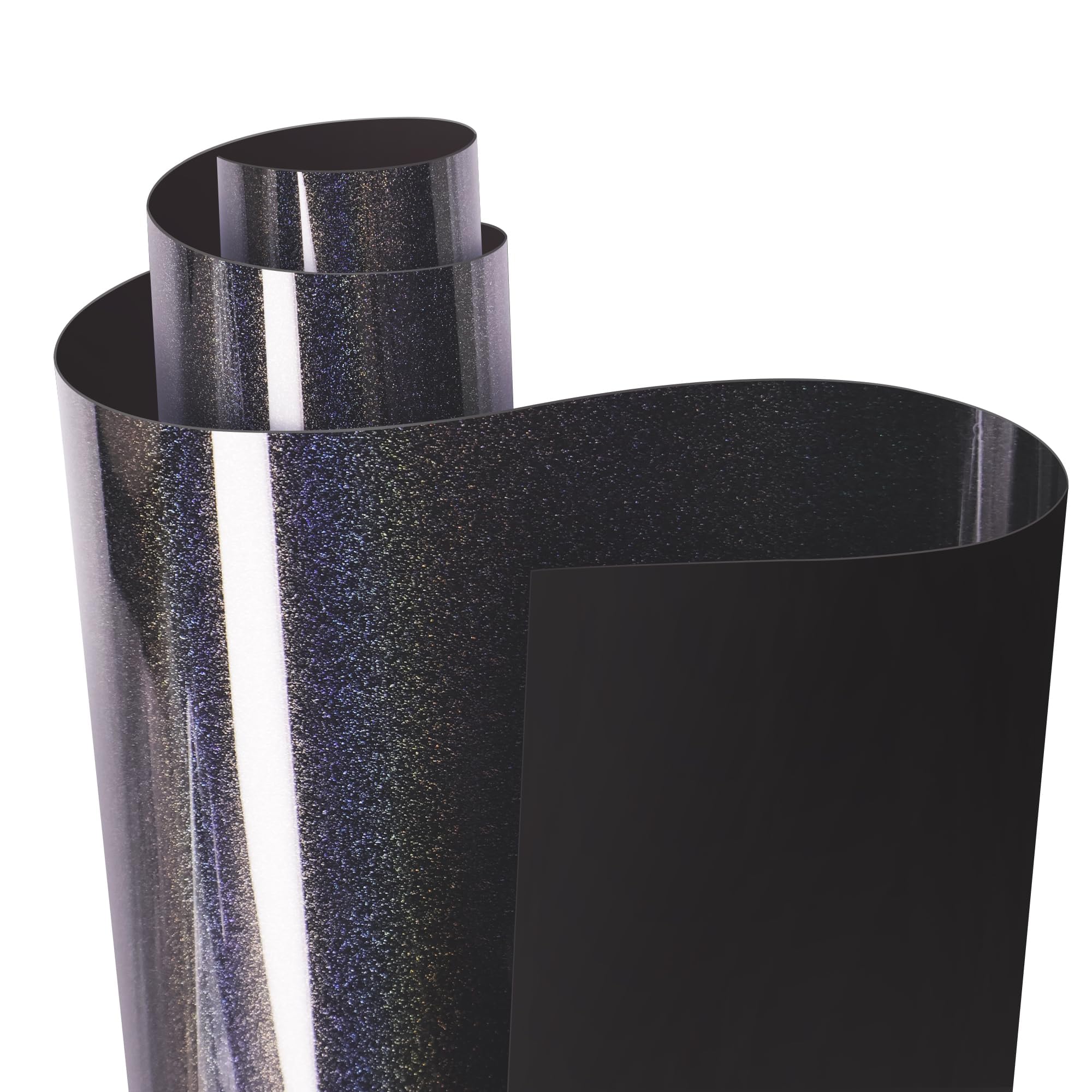 Autofolie,Regenbogenschwarz Selbstklebend Schutzfolie für Auto,Motorrad,Fahrrad,150 X 30cm,car Wrapping Folie,Air-Release-Technologie Selbstklebende Autofolie für Fahrzeug Möbel DIY innen außen