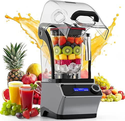 WantJoin Commercial Blender - 68 oz Quiet Commercial Blender for