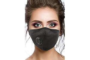 Reusable Washable Cloth Facemask with Carbon Filters, Reusable Washable Breathing Mask with Respirator