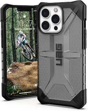 URBAN ARMOR GEAR UAG Designed for iPhone 13 Pro Case Grey Ash Rugged Lightweight Slim Shockproof Transparent Plasma Protective Cover, [6.1 inch Screen]