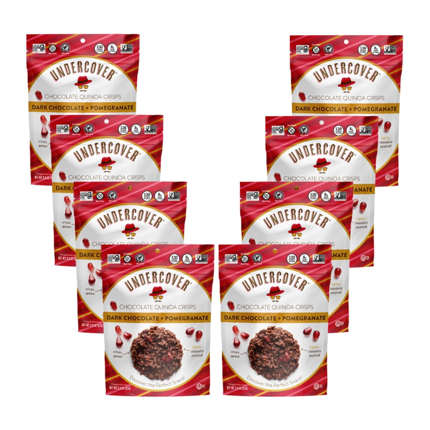 UNDERCOVER CHOCOLATE QUINOA CRISPS DARK CHOCOLATE