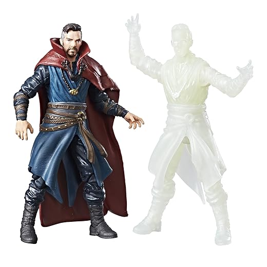 MARVEL Legends Doctor Strange - Action figure di Dr Strange & Astral, 9,5 cm, confezione da 2