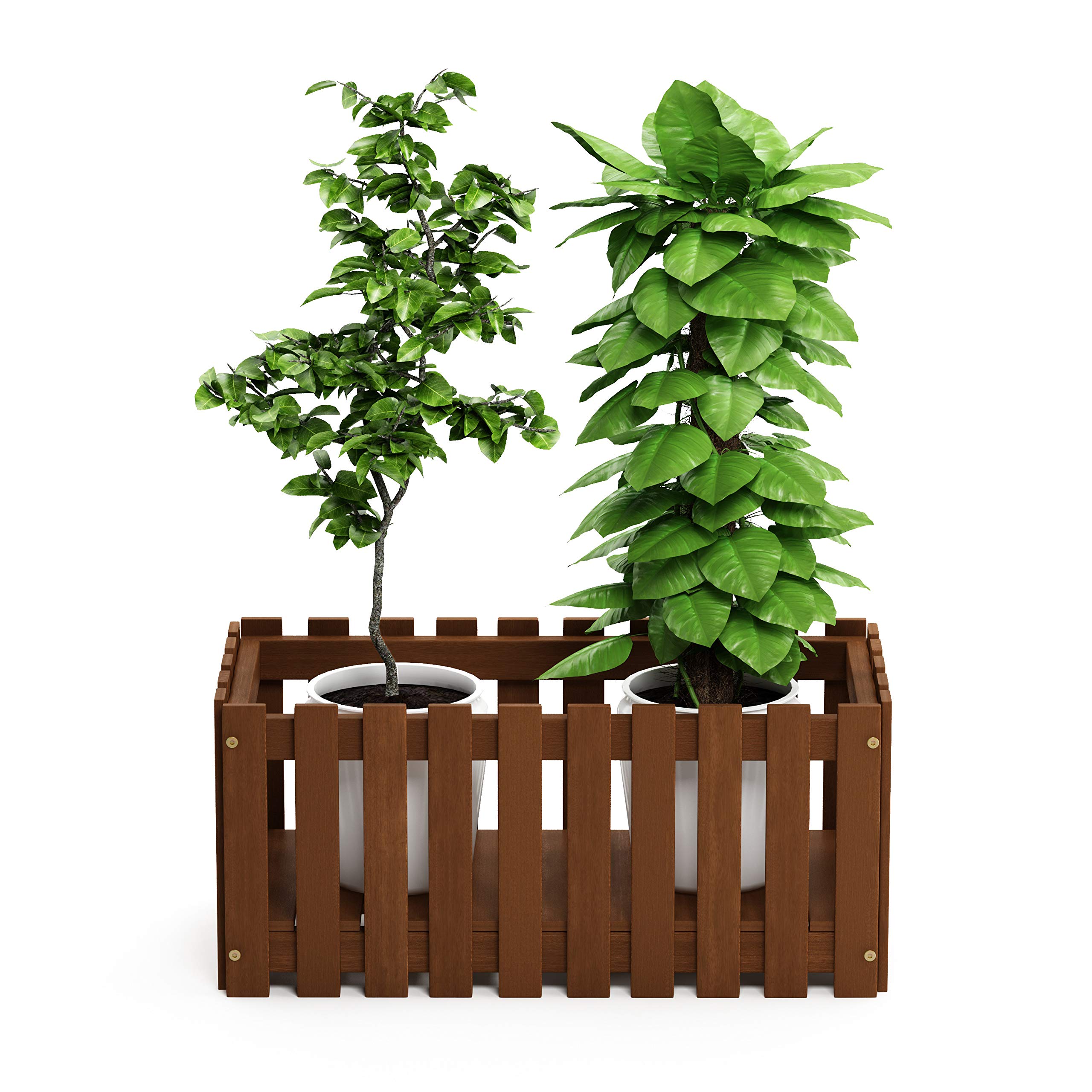 Furinno Tioman Fioriera, in Legno, 30.23 x 30.48 x 62.99 cm, Naturale