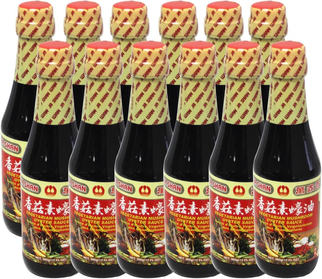 Vegetarian Mushroom Oyster Sauce 10 Oz (Vegan / Pack of 12)