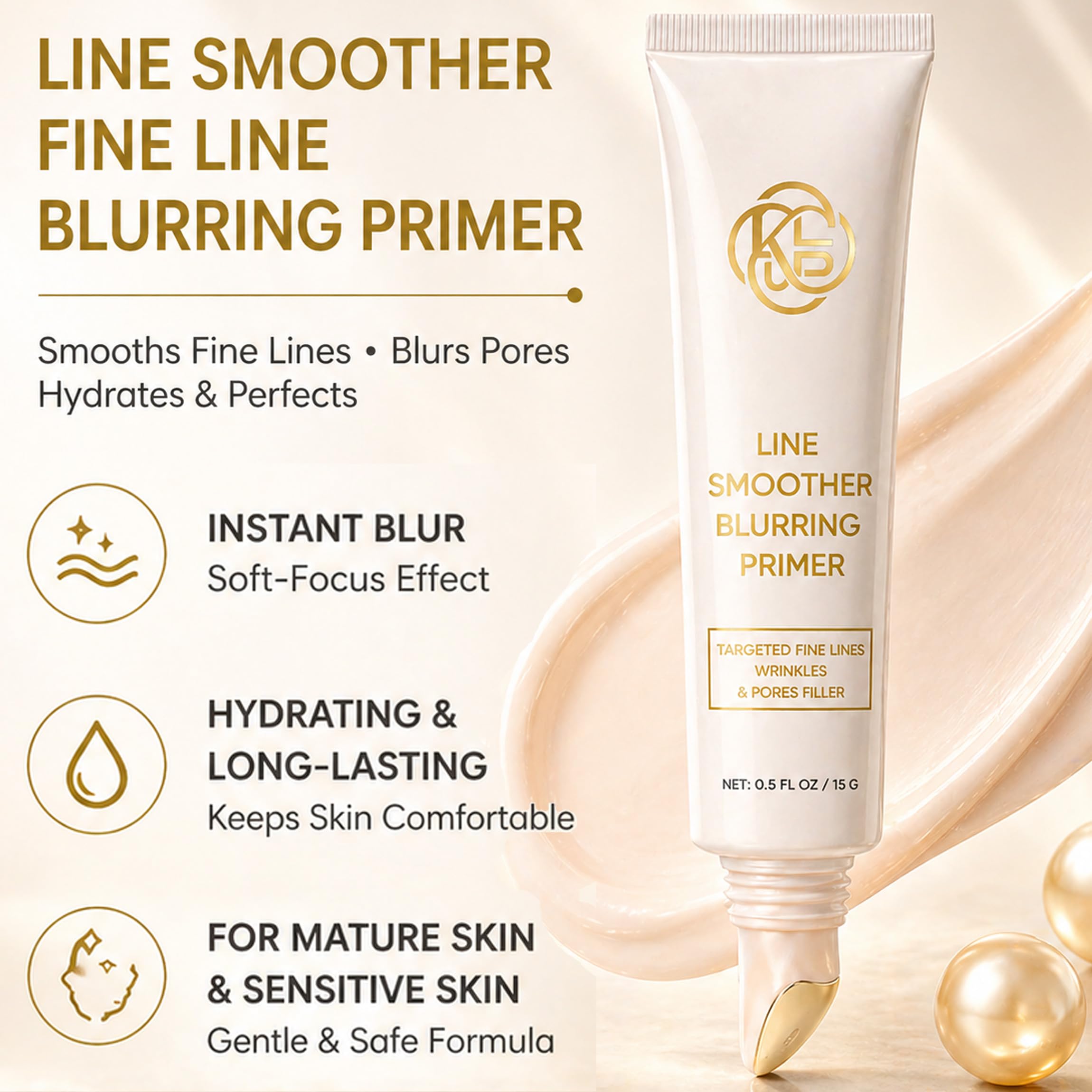 Line Smoother Fine Line Blurring Face Primer with Vitamin C & Niacinamide