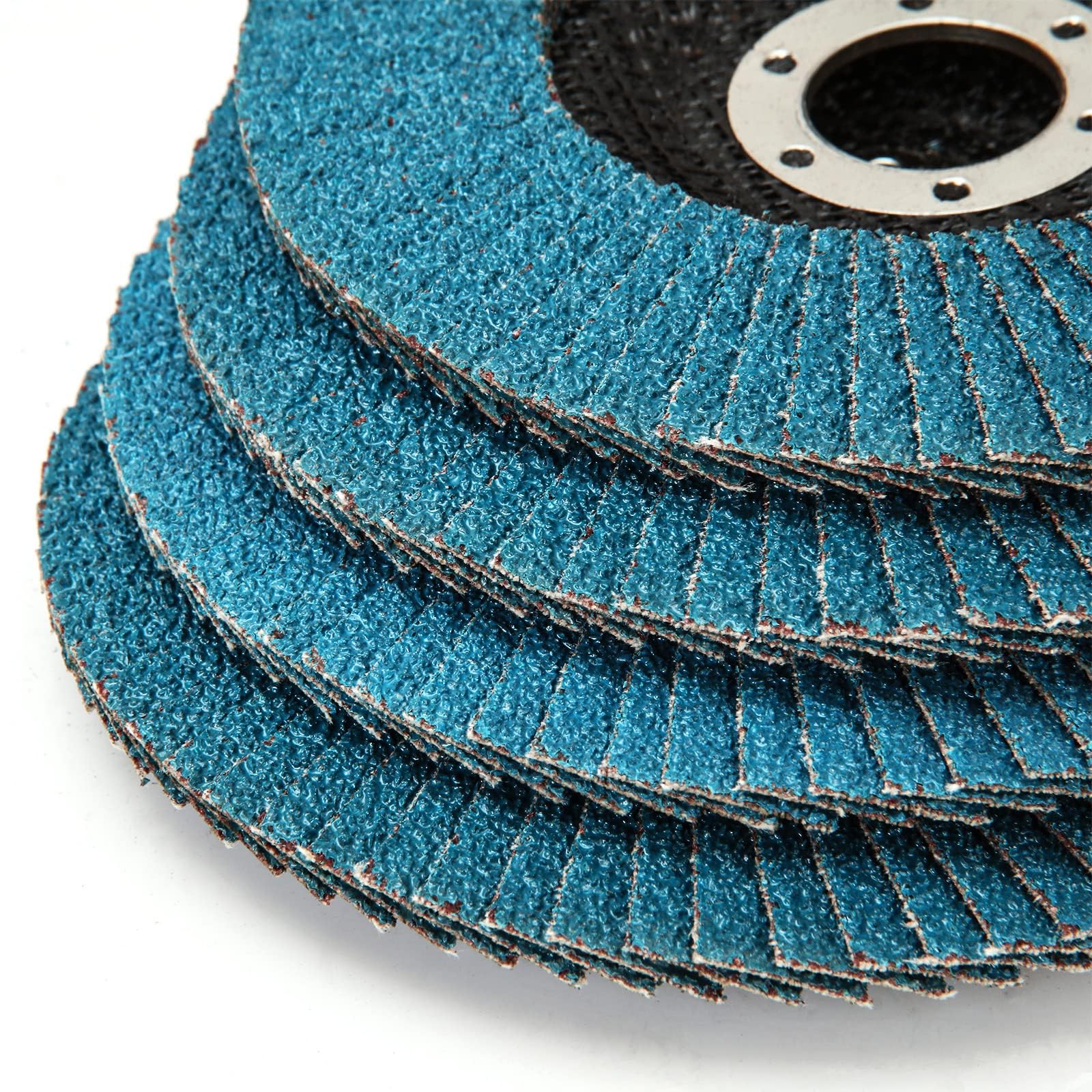 ASelected Lot de 20 Disques à Lamelles de Qualité Professionnelle 125 mm Grain 60, Disques Abrasifs à Lamelles pour Métal Enlever Ebavure, Rouille, Polissage, Finition