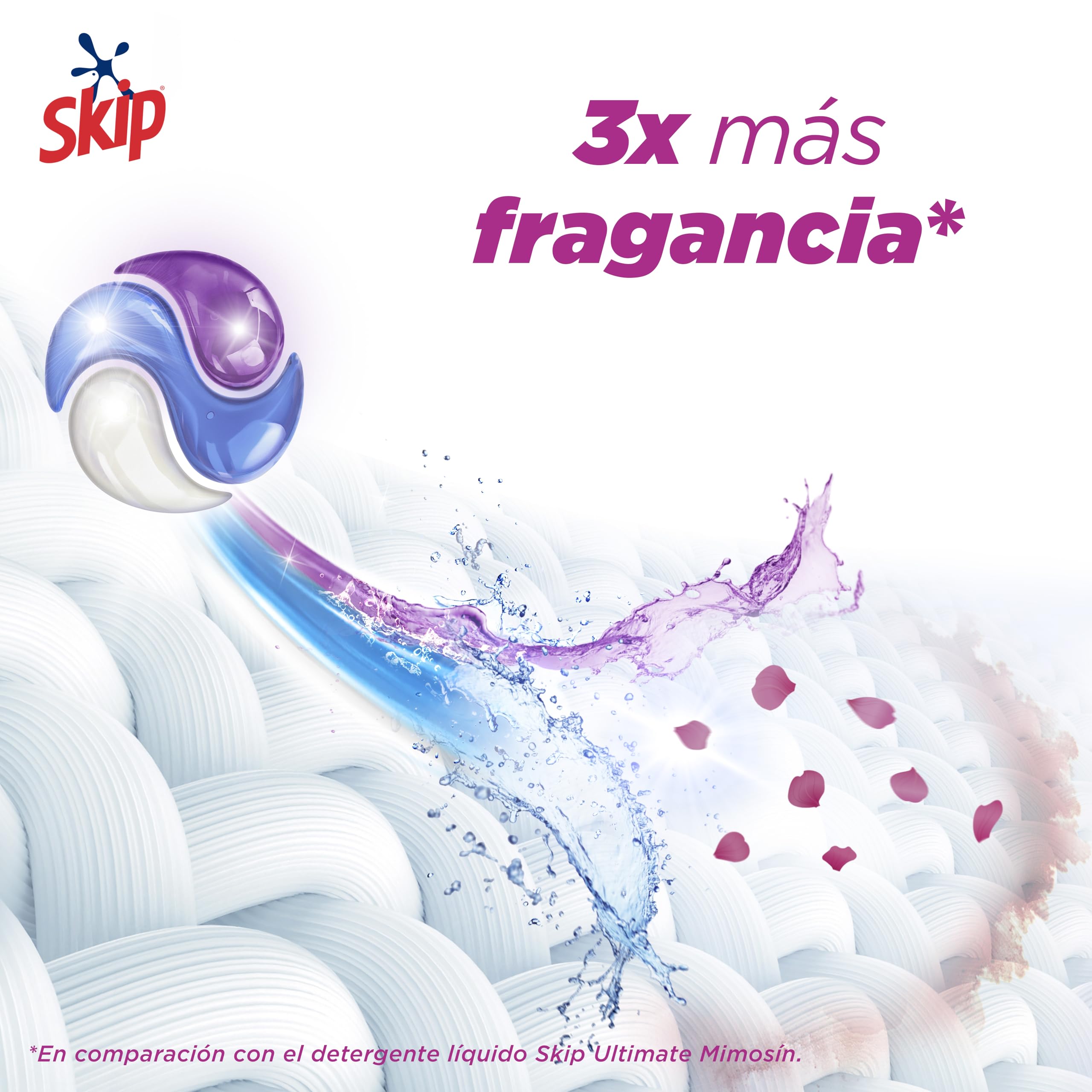Skip Ultimate Detergente en Cápsulas para la ropa Fragancia Mimosin, 3 x 26 lavados