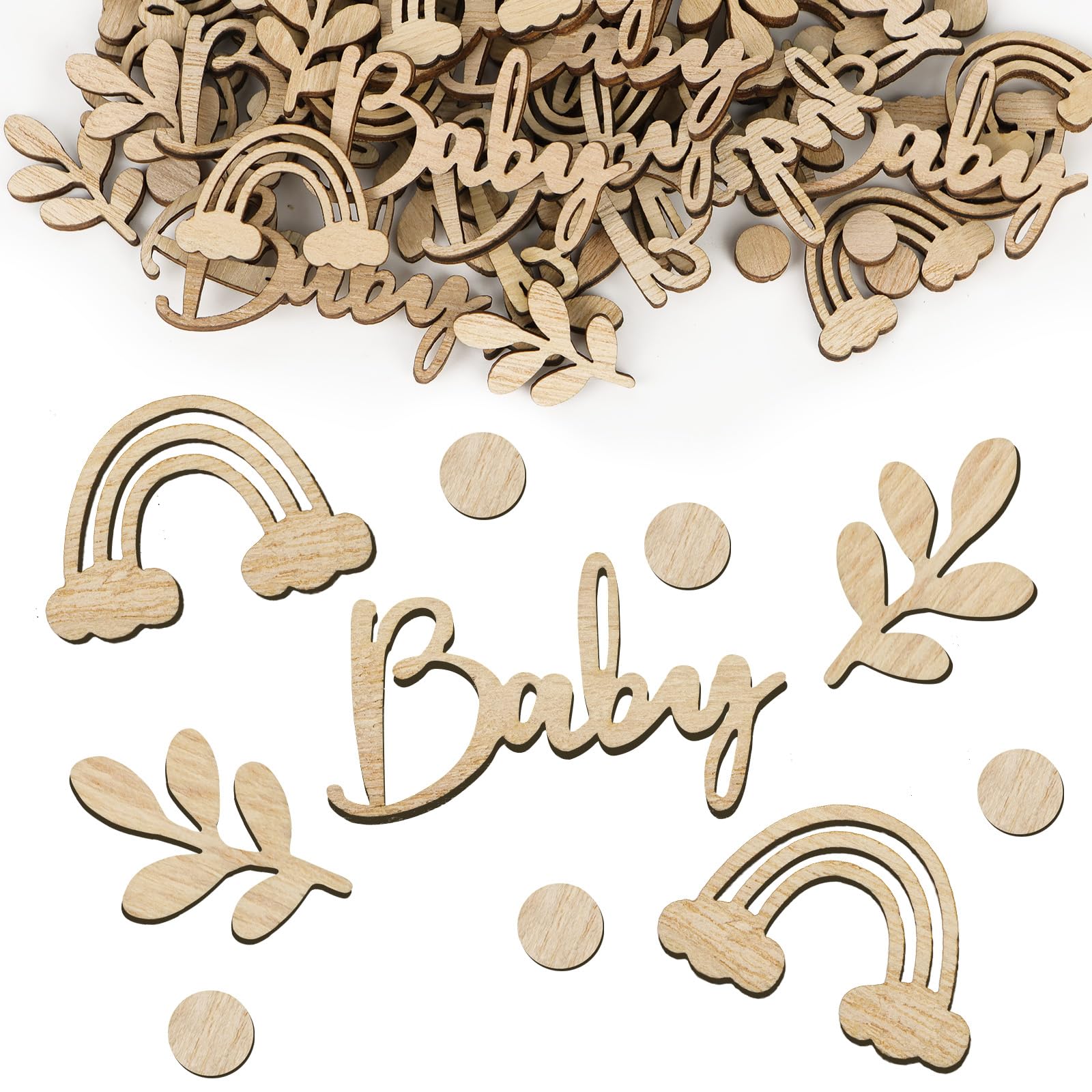 200 Stück Kuh-Konfetti Für Baby-Party | Rosa, Bauernhof-Tier Motive | Für Tischdeko, Gender Reveal, Feiern