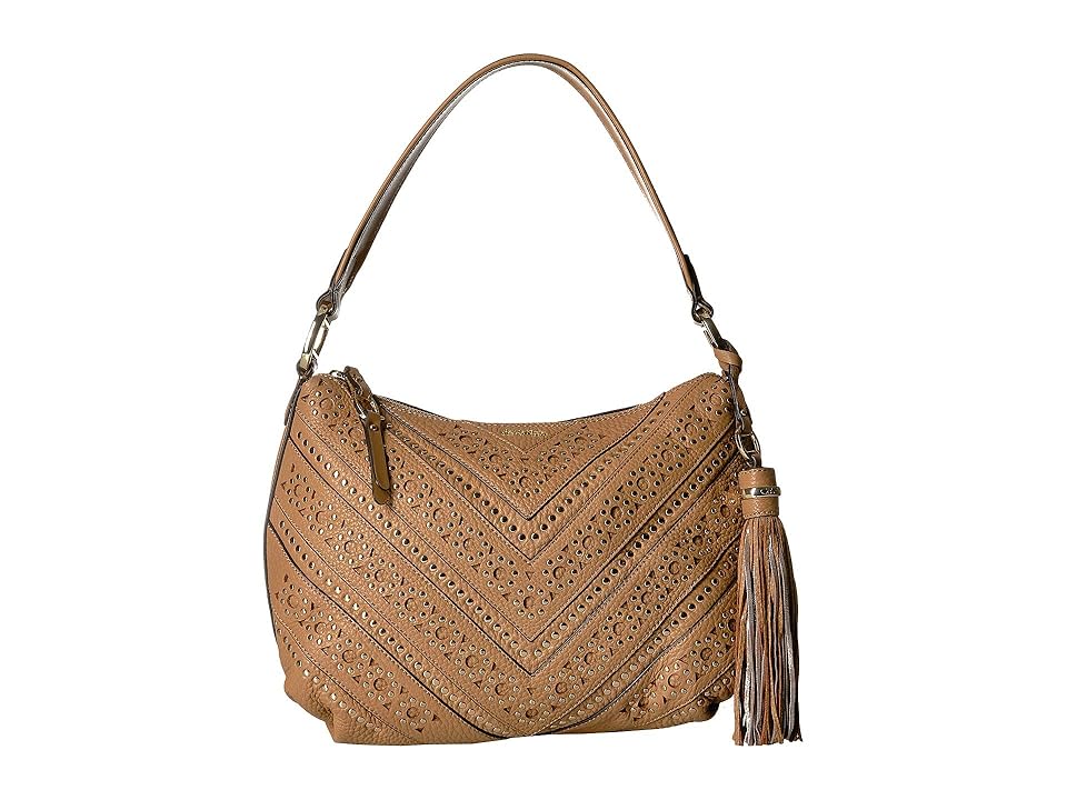 

Calvin Klein Embellished Hobo (Buff) Hobo Handbags, Tan