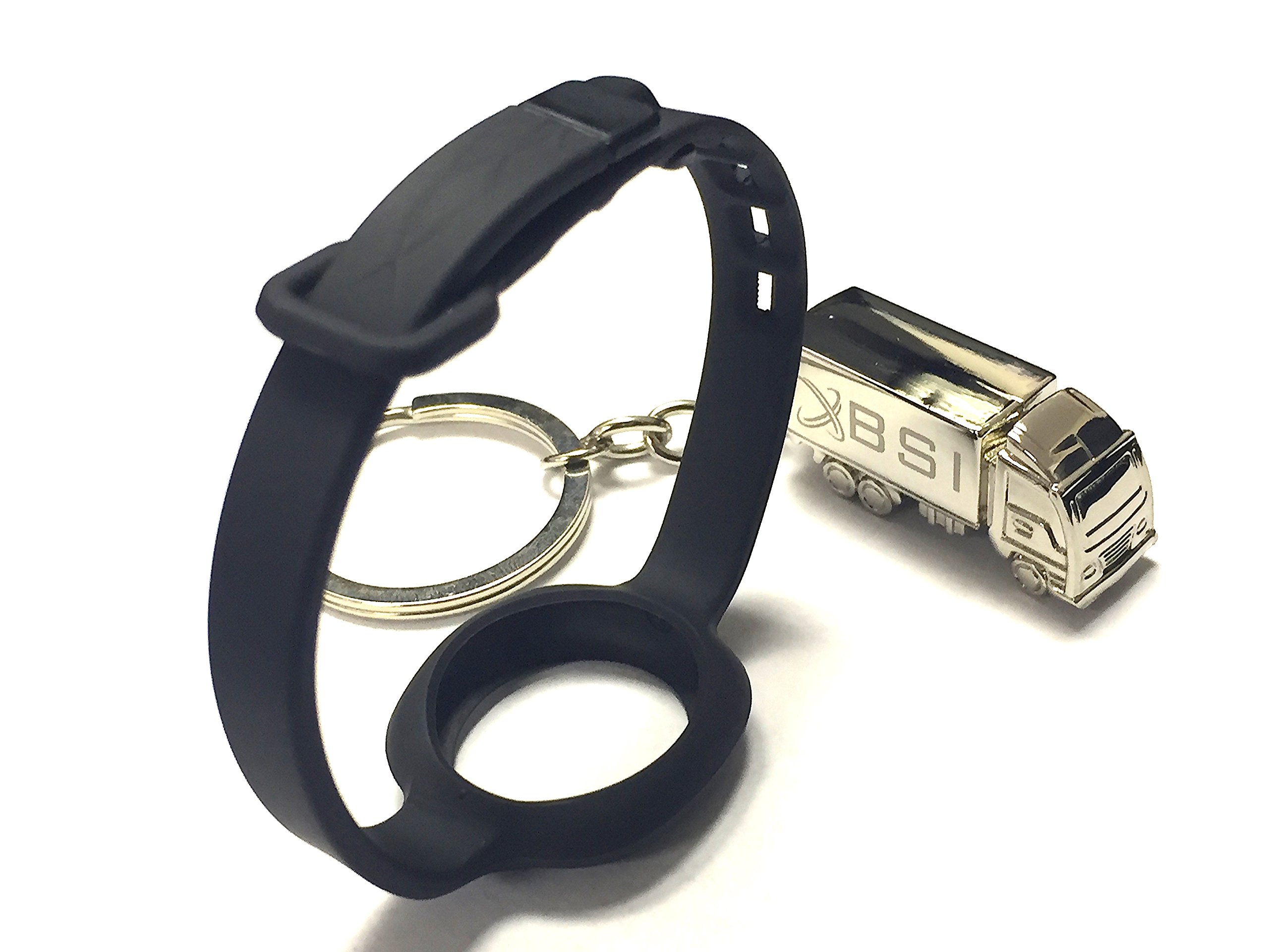 NICKSTON 1pc Slim Onyx/Black Color Replacement Strap Compatible with Jawbone UP Move Only/No Tracker/Wireless Activity Bracelet Sport Wristband Bracelet Fitness Pilates Arm Band Armband