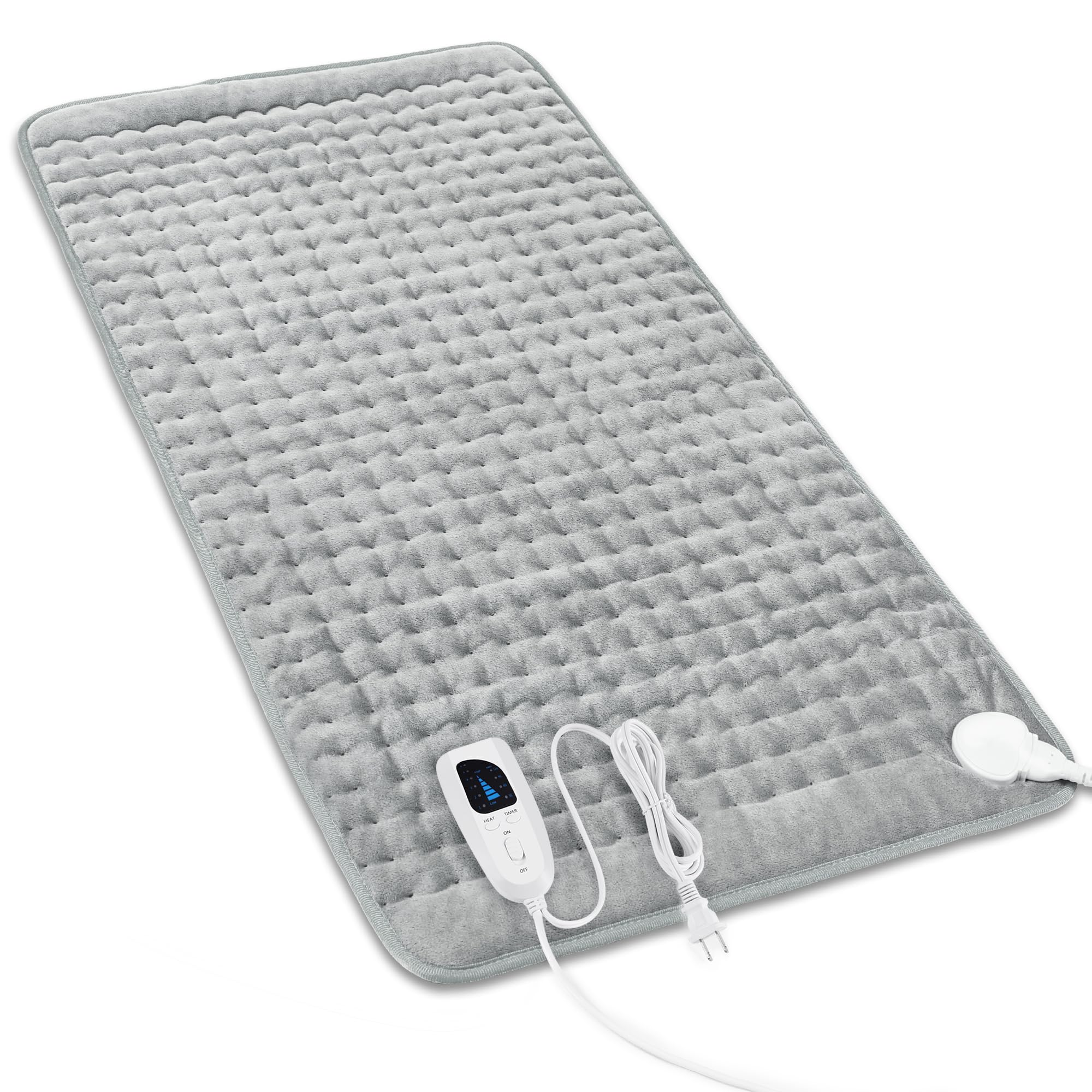 Heating Pad,Electric Heating Pads,Heating Pad for Back,Gray,33x17 Inch