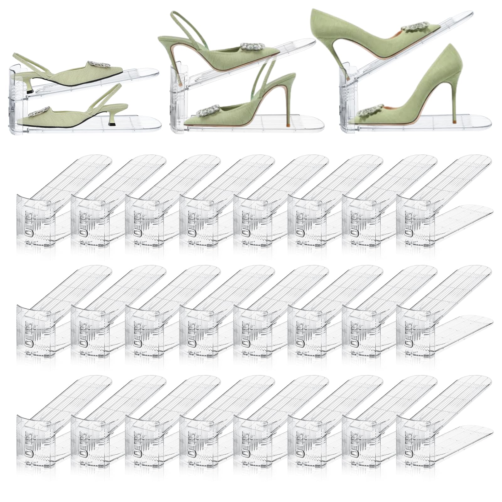 Photo 1 of MOVDEET 24 Pack Shoe Slots Organizer