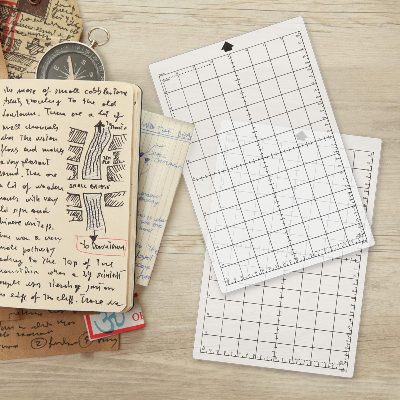 4 Tappetini Da Taglio Per Silhouette Cameo 4/3/2/1 - 30,5x30,5 Cm, Autoadesivi, Grip Diversi - Foto 9