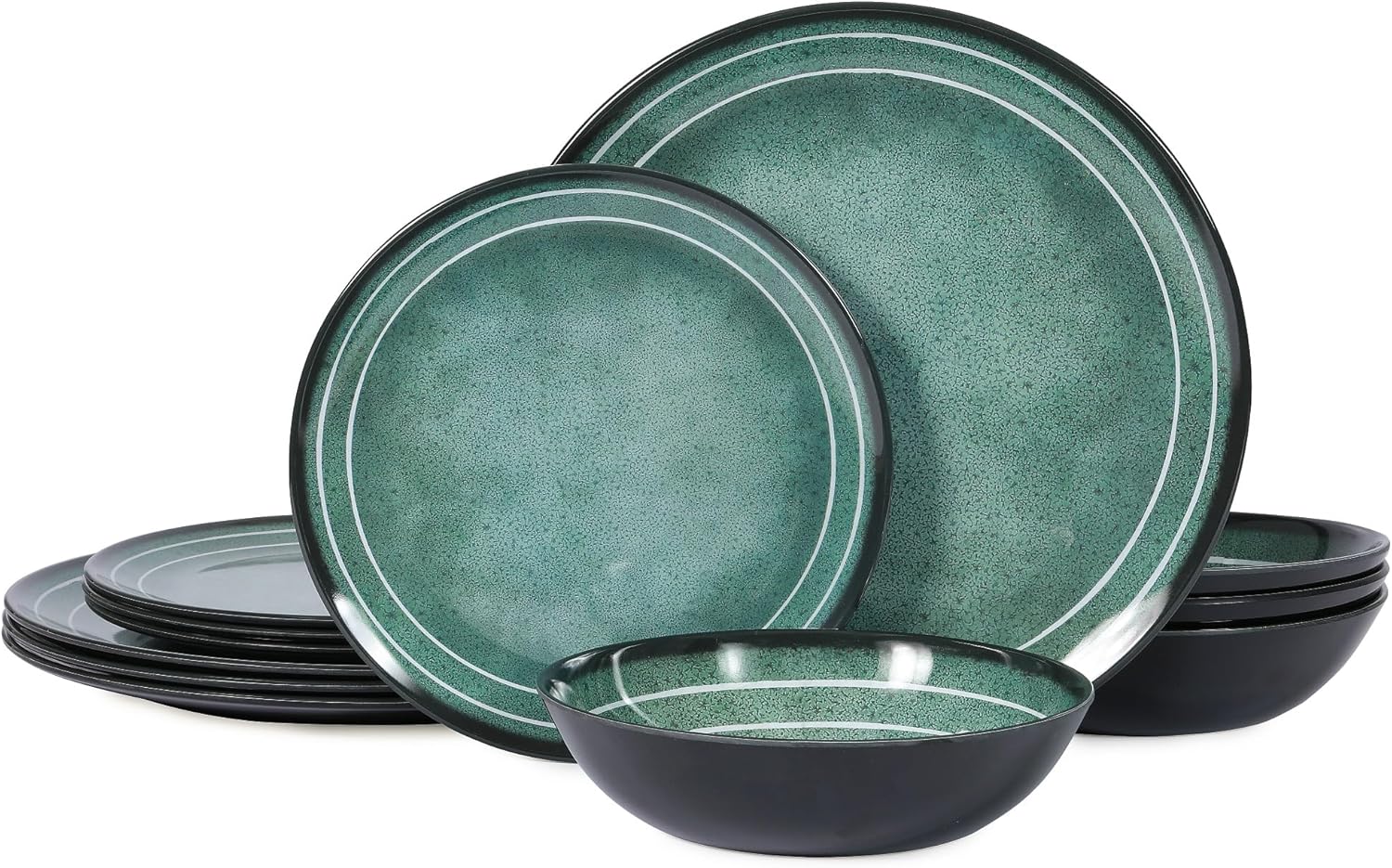 Melamine Dinnerware Set 12pcs Plates and Bowls Set Liberia Ubuy