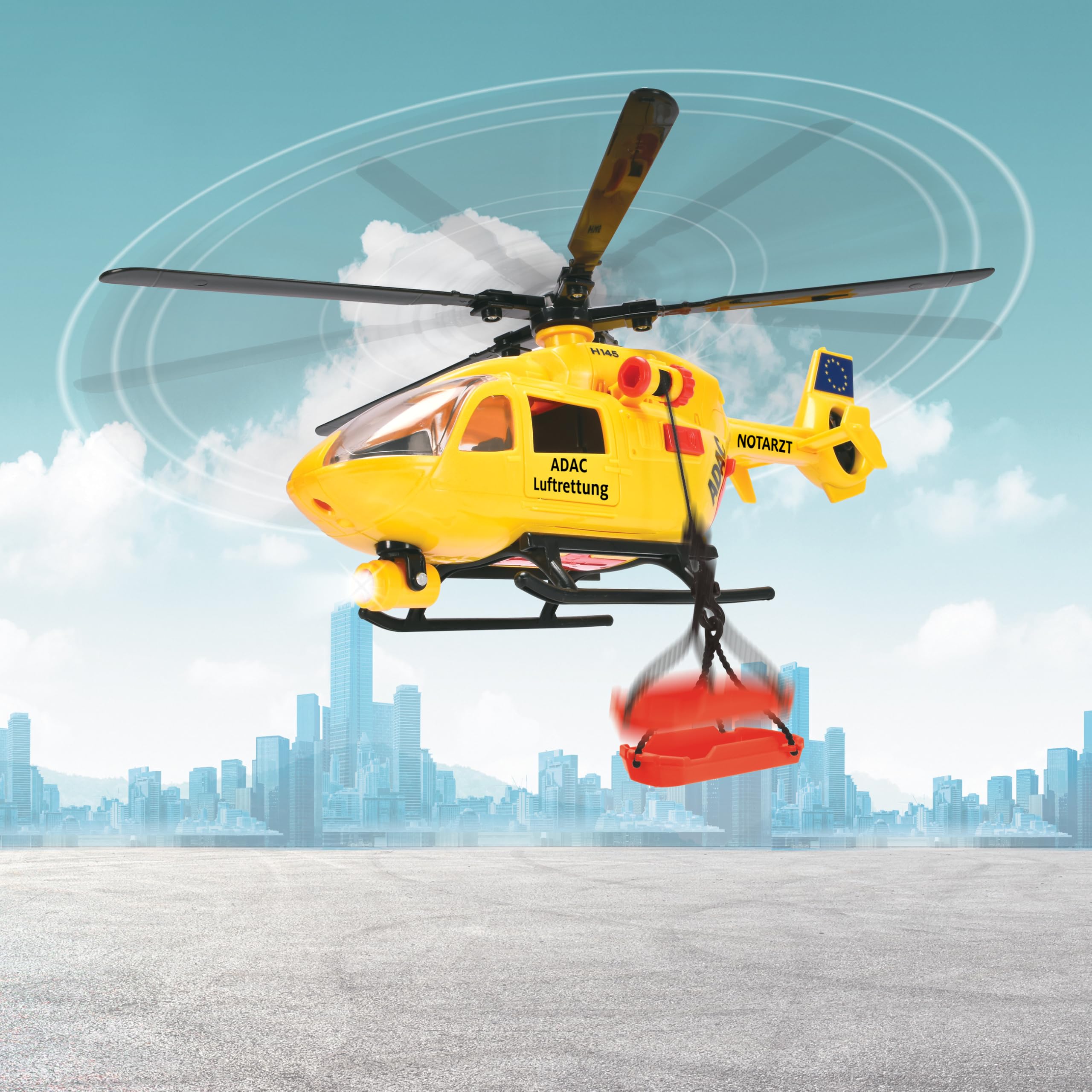 Dickie Toys - ADAC Airbus H145 Rescue Helicopter (36 cm) - Large