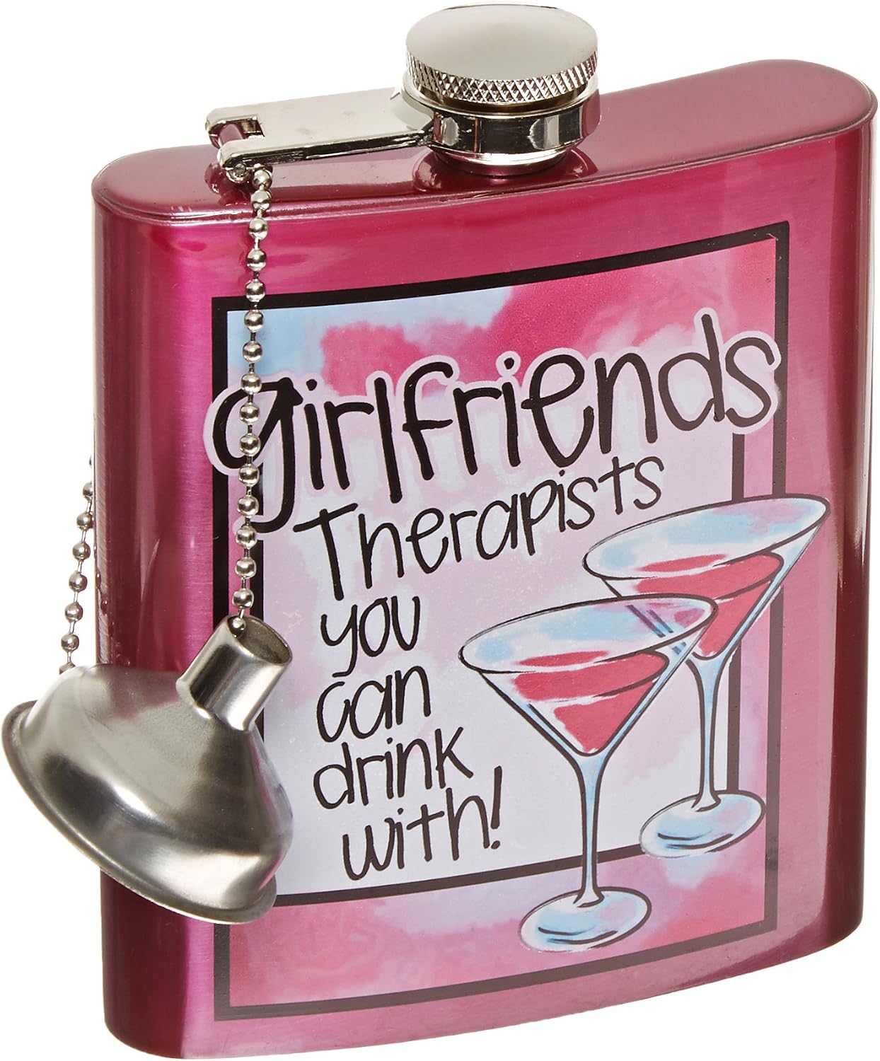 Spoontiques Hip Flask, "Girlfriends"