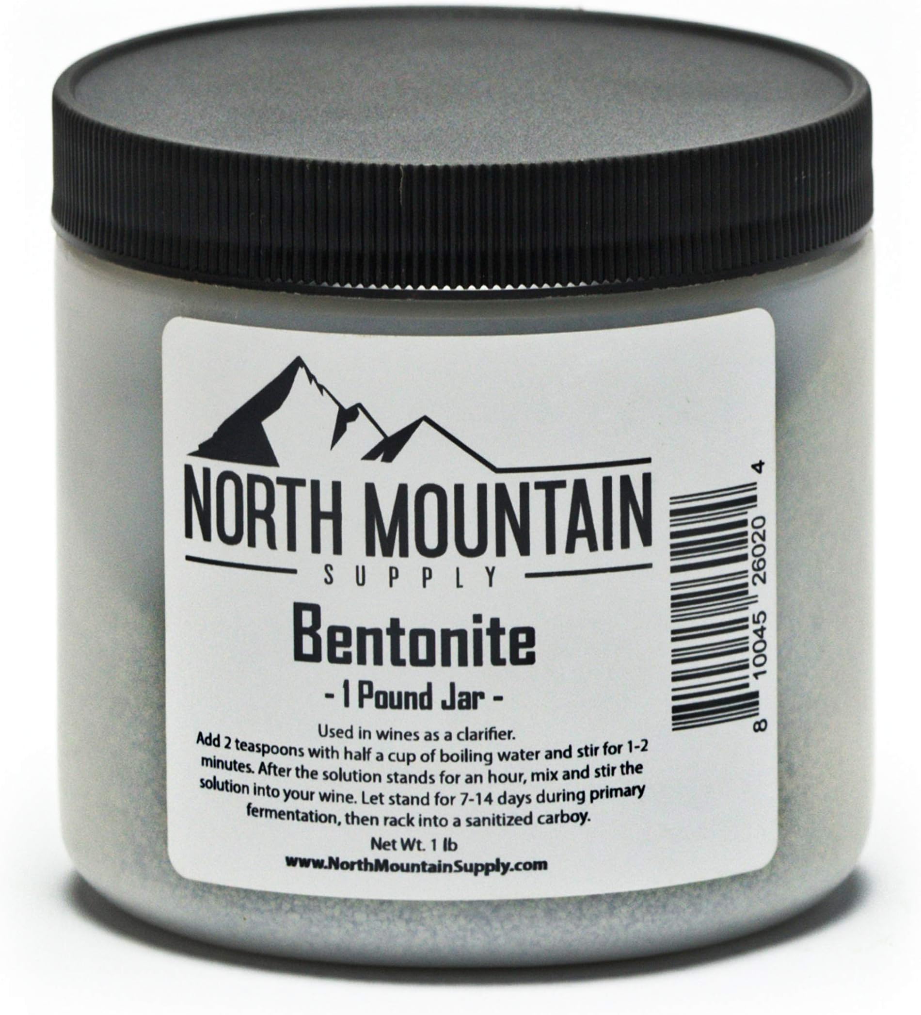 North Mountain Supply Food Grade Bentonite Clay 1 Pound BT-1lb 1