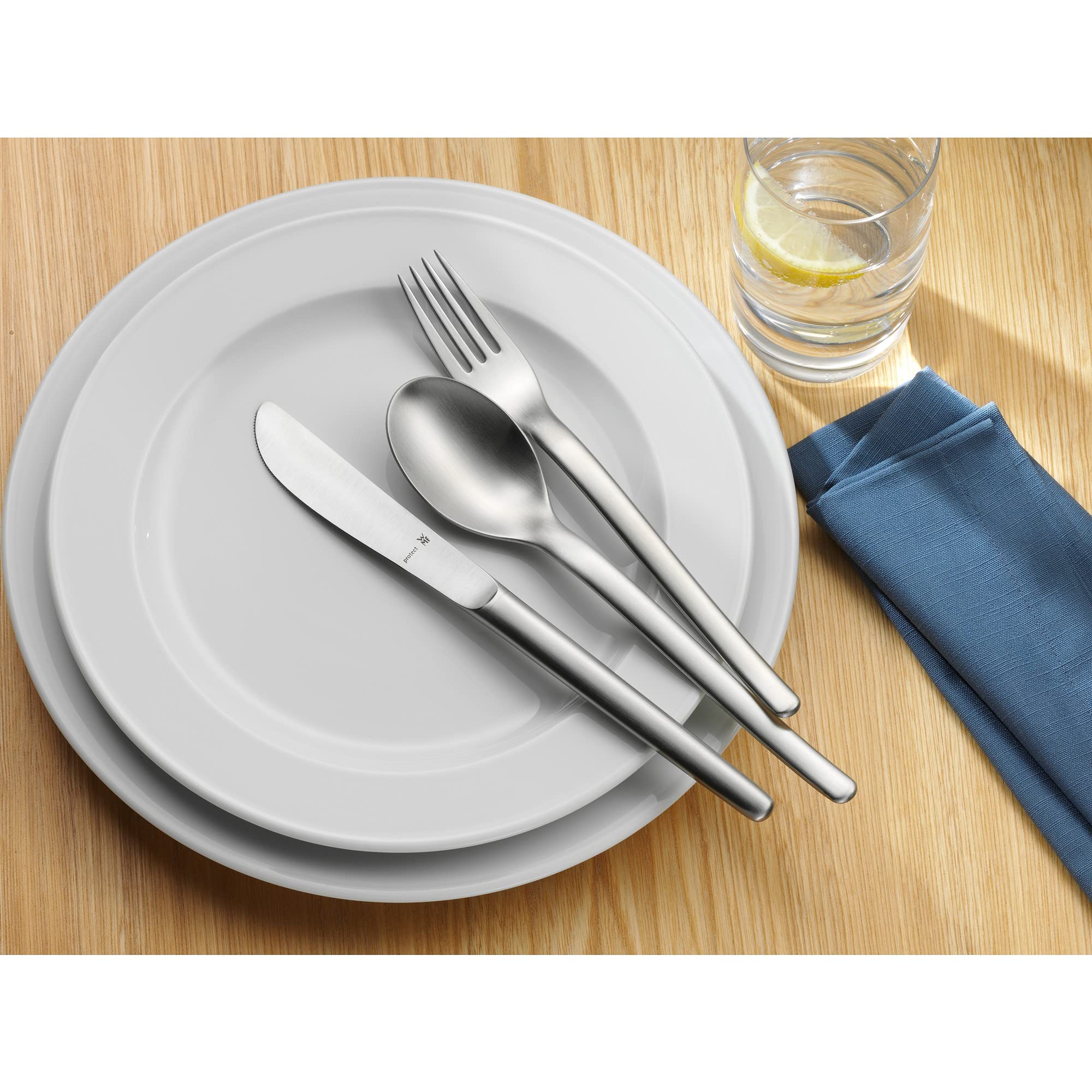 WMF Evoque Espressolöffel Set 6-teilig, 10,9 cm, Cromargan protect Edelstahl mattiert, kratzbeständig, spülmaschinenfest