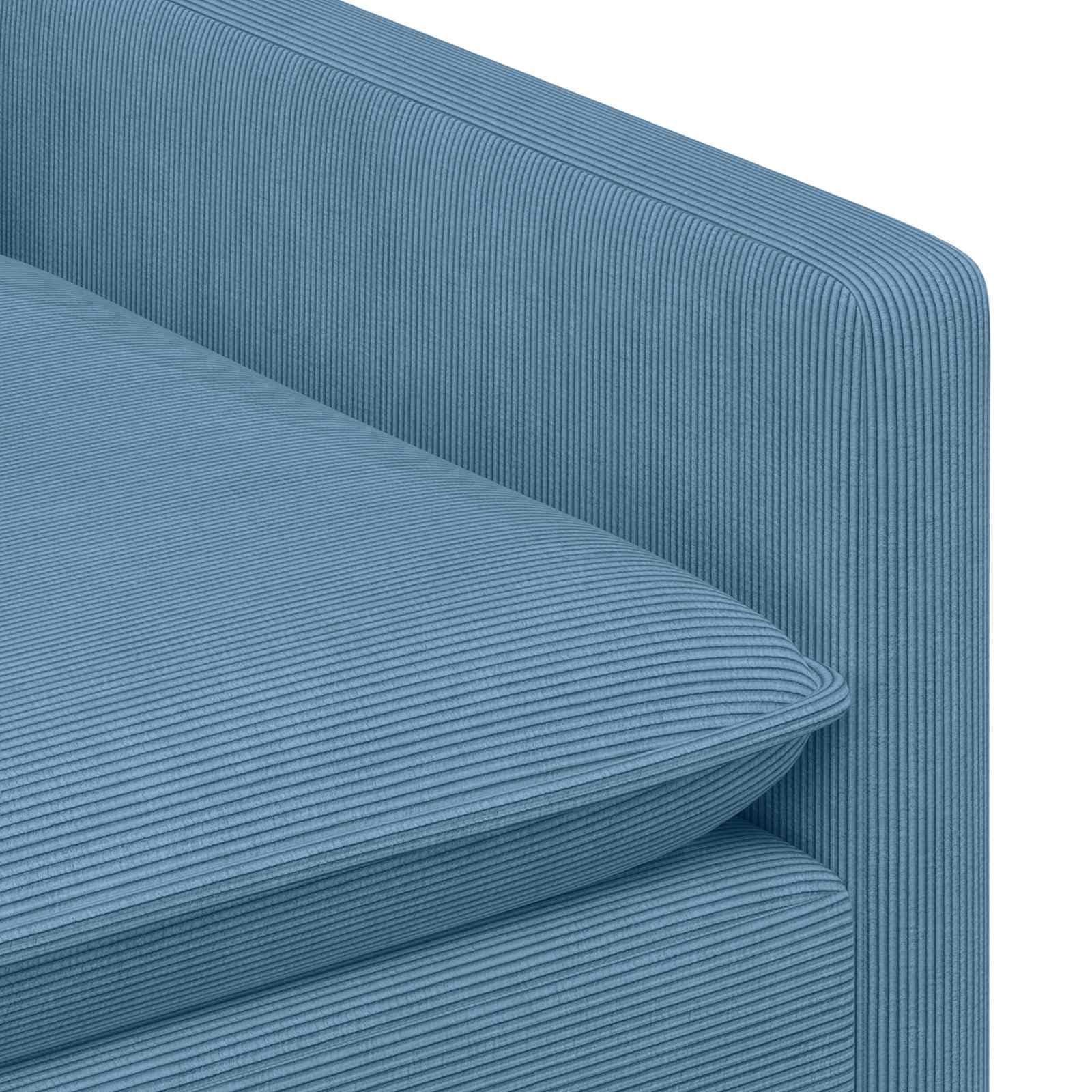 vidaXL Sofá Azul 126 x 81 x 87,5 cm Tela