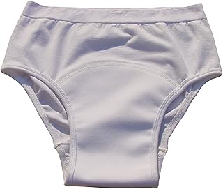 Adult Incontinence Briefs Underpants for Men (White, L/XL)