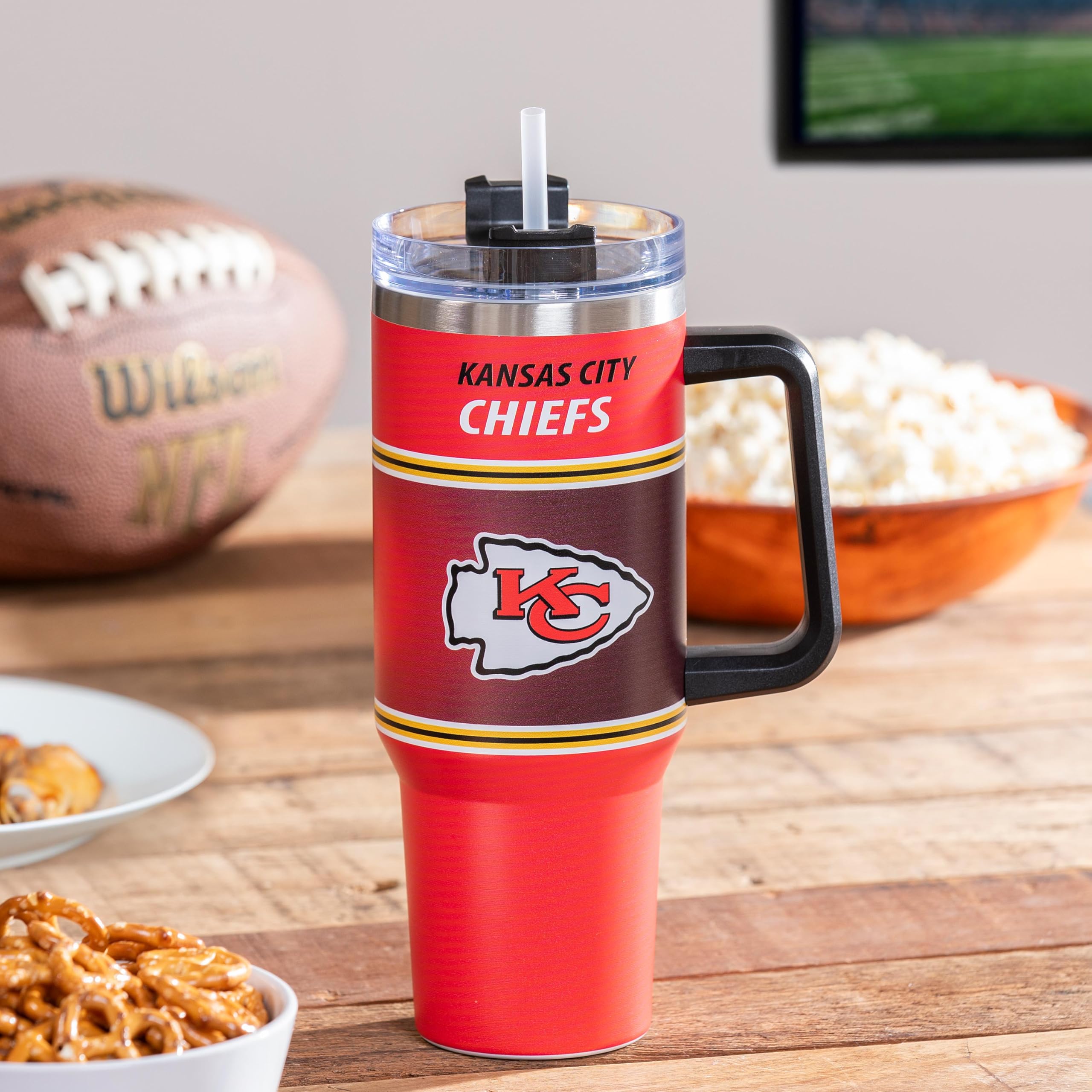 Amazon.com: NFL Kansas City Chiefs Stainless Steel Tumbler with