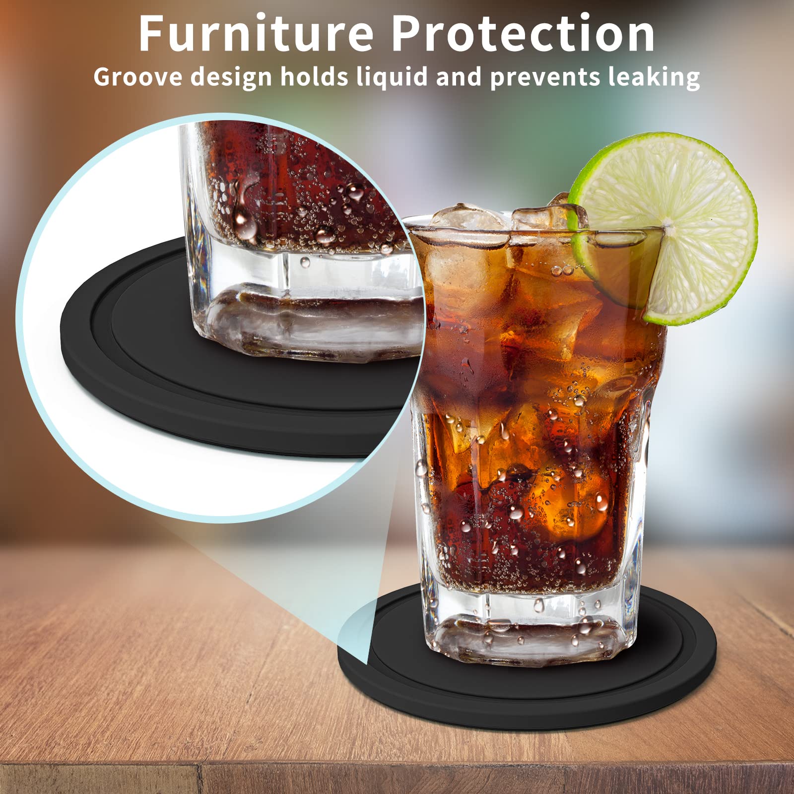 Premium Silikon-Untersetzer Set - Freistehend, Dekorativ Für Küche & Tisch