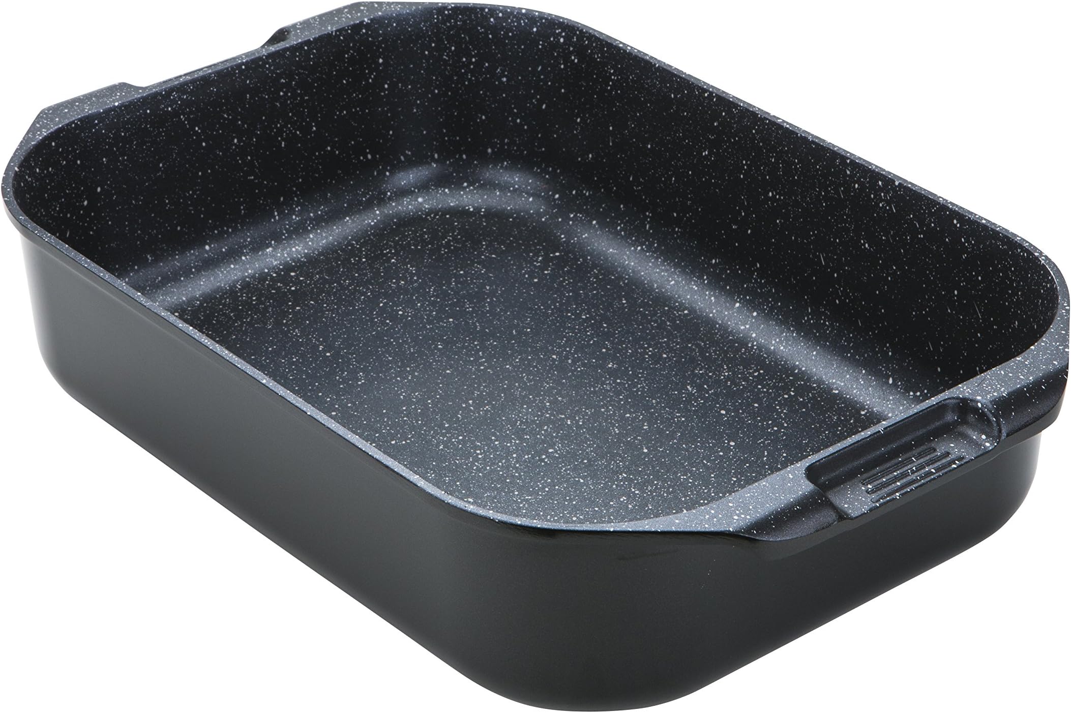 Prestige Stone Quartz Induction Suitable Roaster, Cast Aluminium, Black