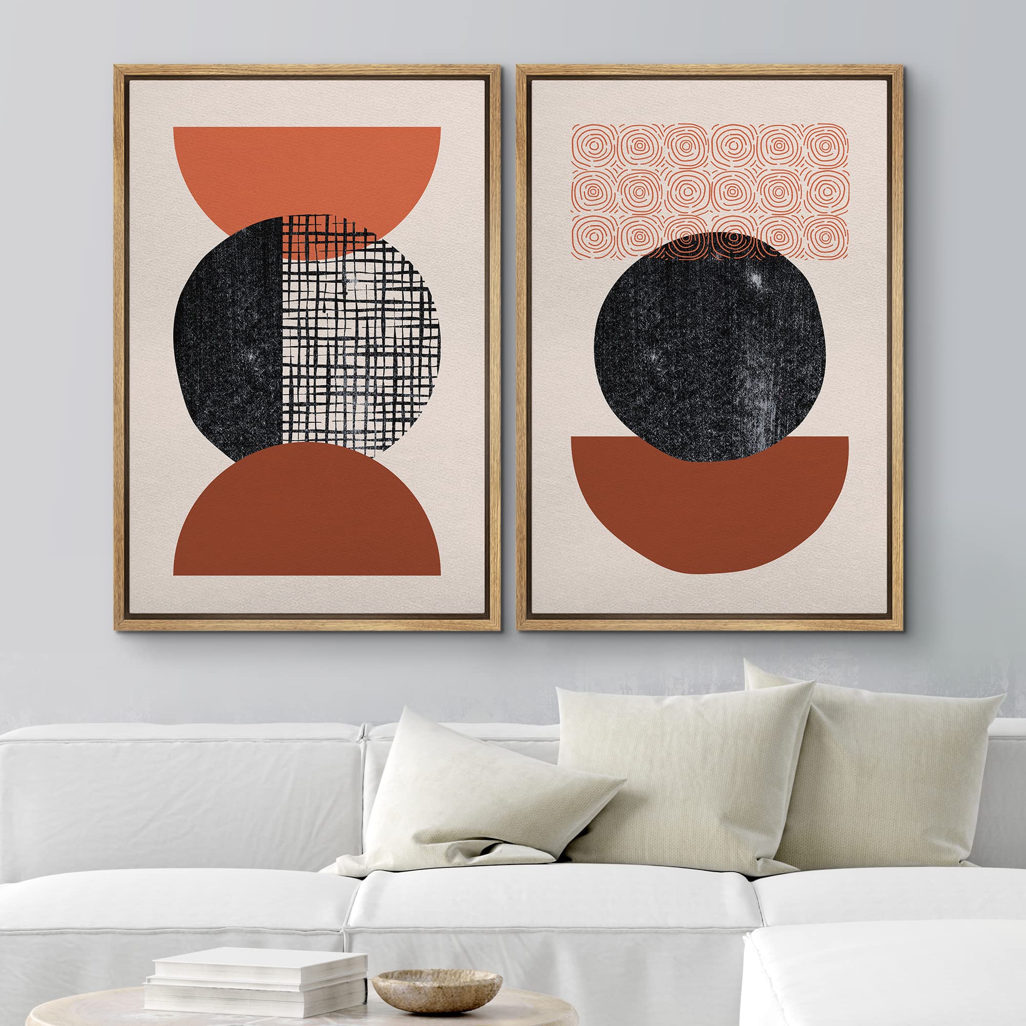 Amazon.co.jp: Ashbrook フレーム付きウォールアートプリントセット