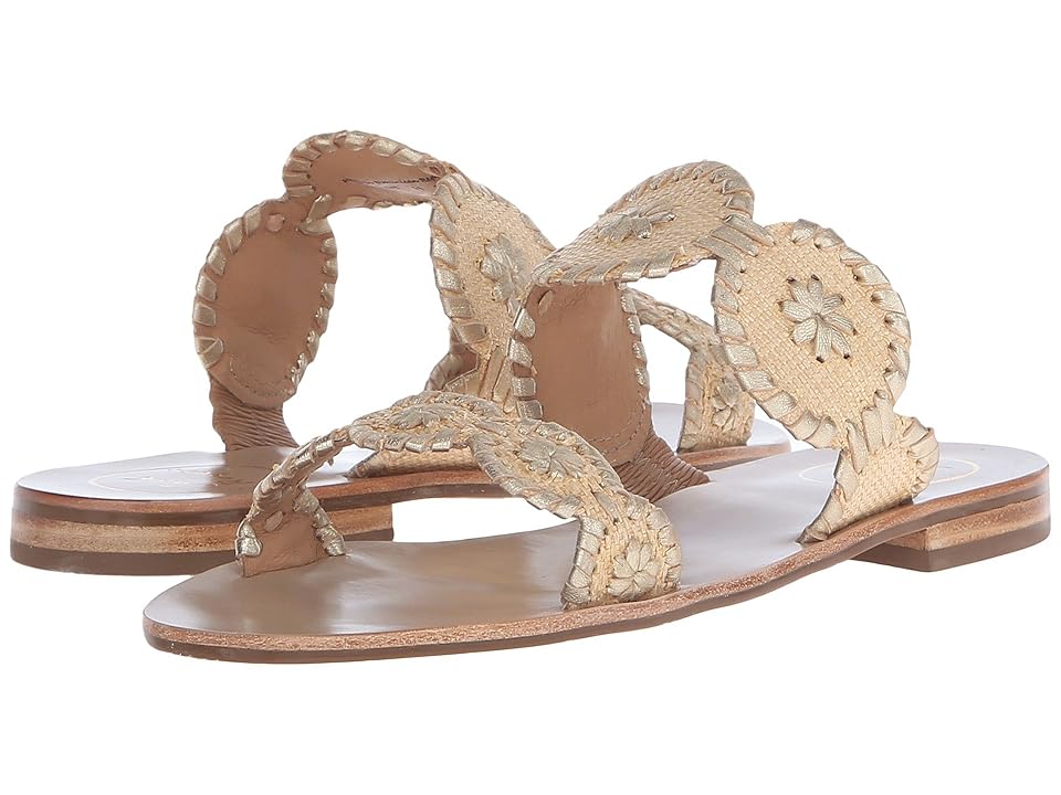 

Jack Rogers Lauren Raffia (Gold Raffia) Women's Sandals