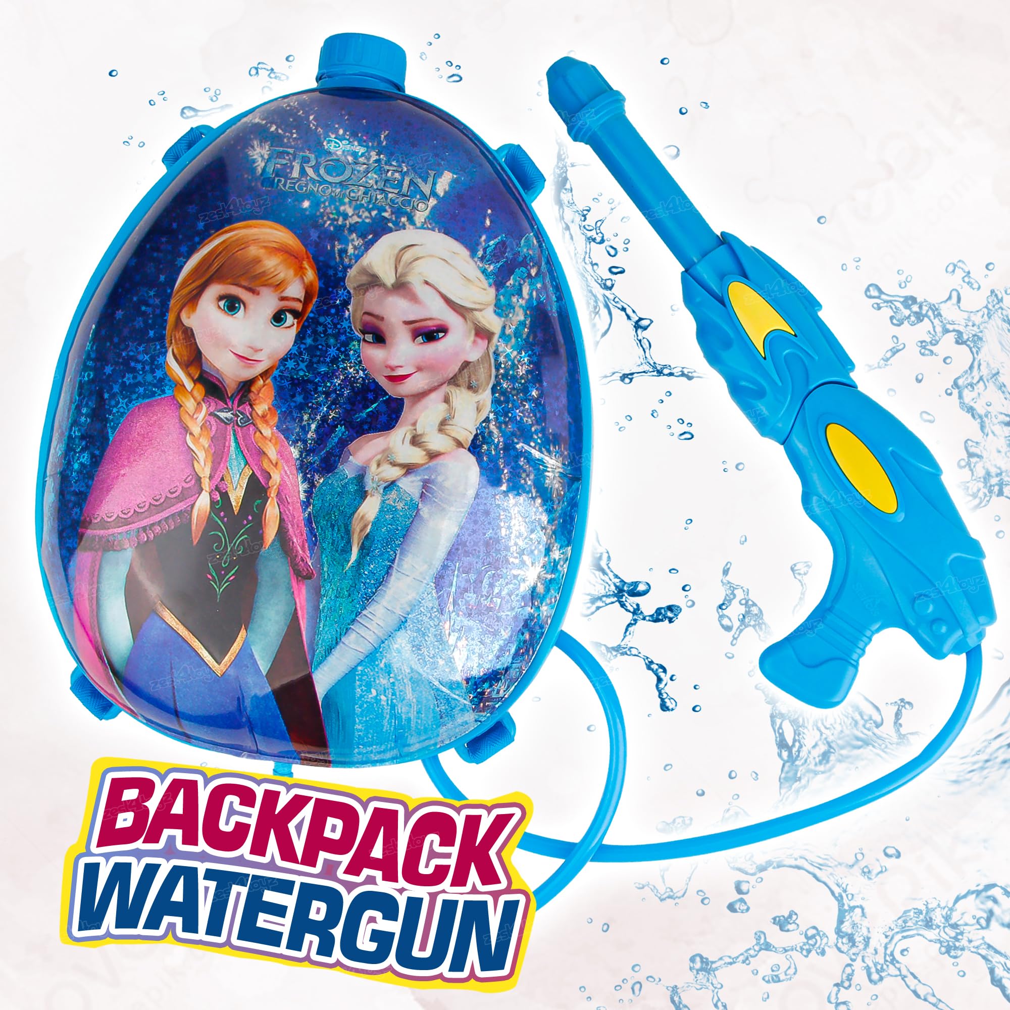 Zest 4 Toyz Holi Pichkari Water Gun for Kids Backpack Tank Water Spray with Holi Combo 100 Balloons and 1 Pkt Holi Color for Holi Celebration- Boys and Girls(Gold Tank) 4