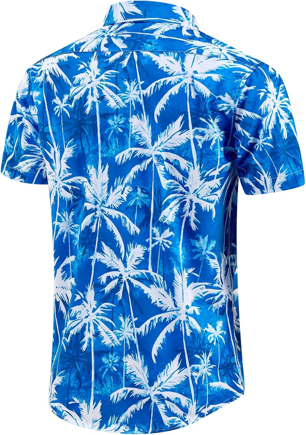 EUOW Men's Hawaiian Shirt Short Sleeve Printed Button Down Summer Beach Dress Shirts - Image 3