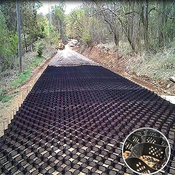 2 Inch Tall Mud Control Grids for Yard/Outside/Horse Paddock/barn High-Strength Hdpe Ground Grid Earthwork Honeycomb Geo Cells Flexible ScalableSize1x2m 3.3x6.5ft