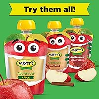 Vista 33 de Mott's Paquete Variado de Puré de Manzana Sin Azúcar Añadido, 4 Sabores – Manzana, Fresa, Canela y Arándano, Hecho de Fruta Real, Sin Sabores