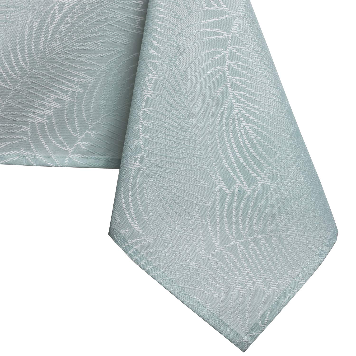 AmeliaHome Tischdecke 140x400 cm Tischtuch Tafeldecke Fleckschutz Lotuseffekt Abwaschbar Wasserabweisend Ornament Gaia Minze