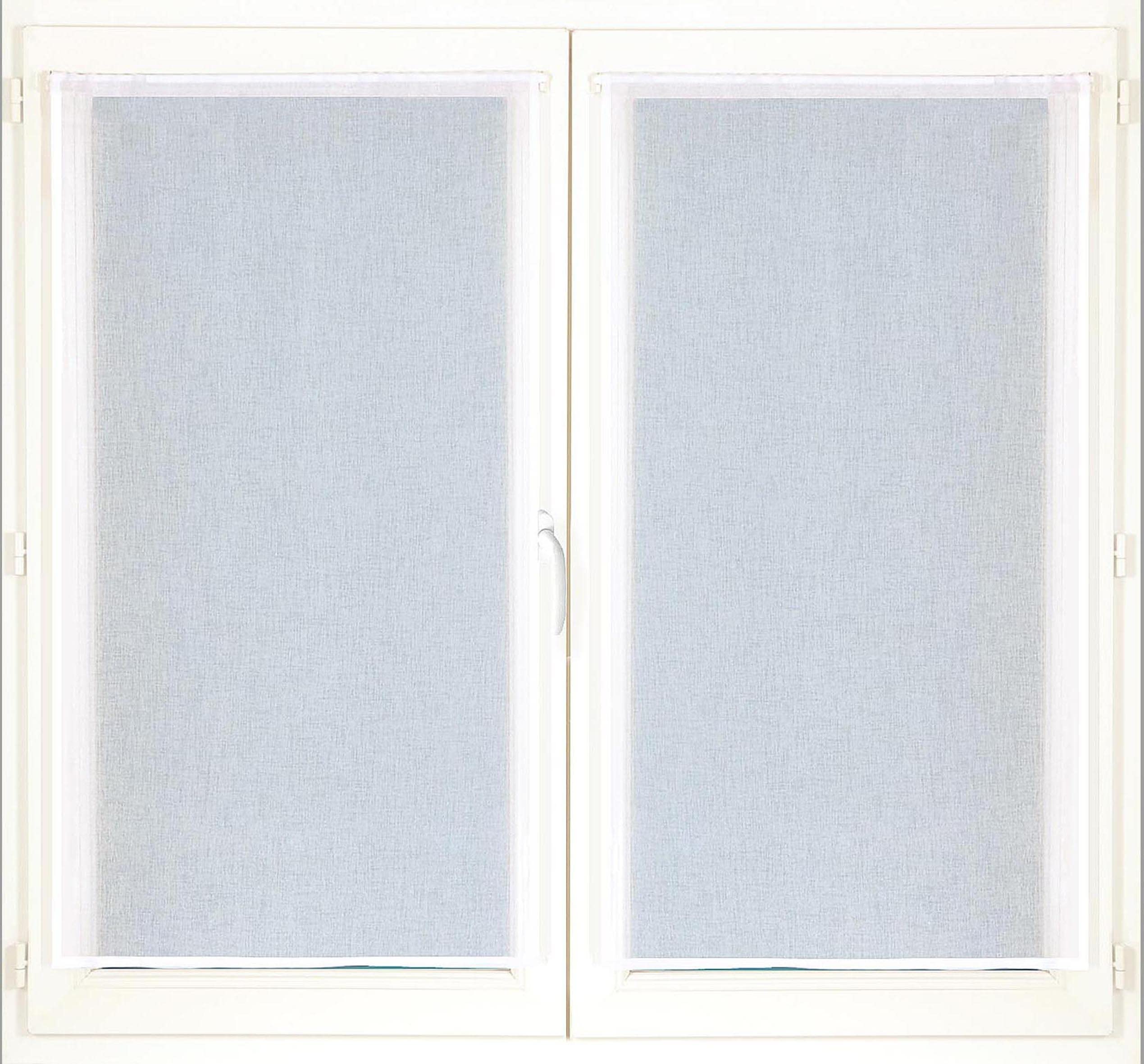 Atout Ciel Pair of Net Curtains with Rod Pocket Ready to Hang 2 x 60 x 120 cm White