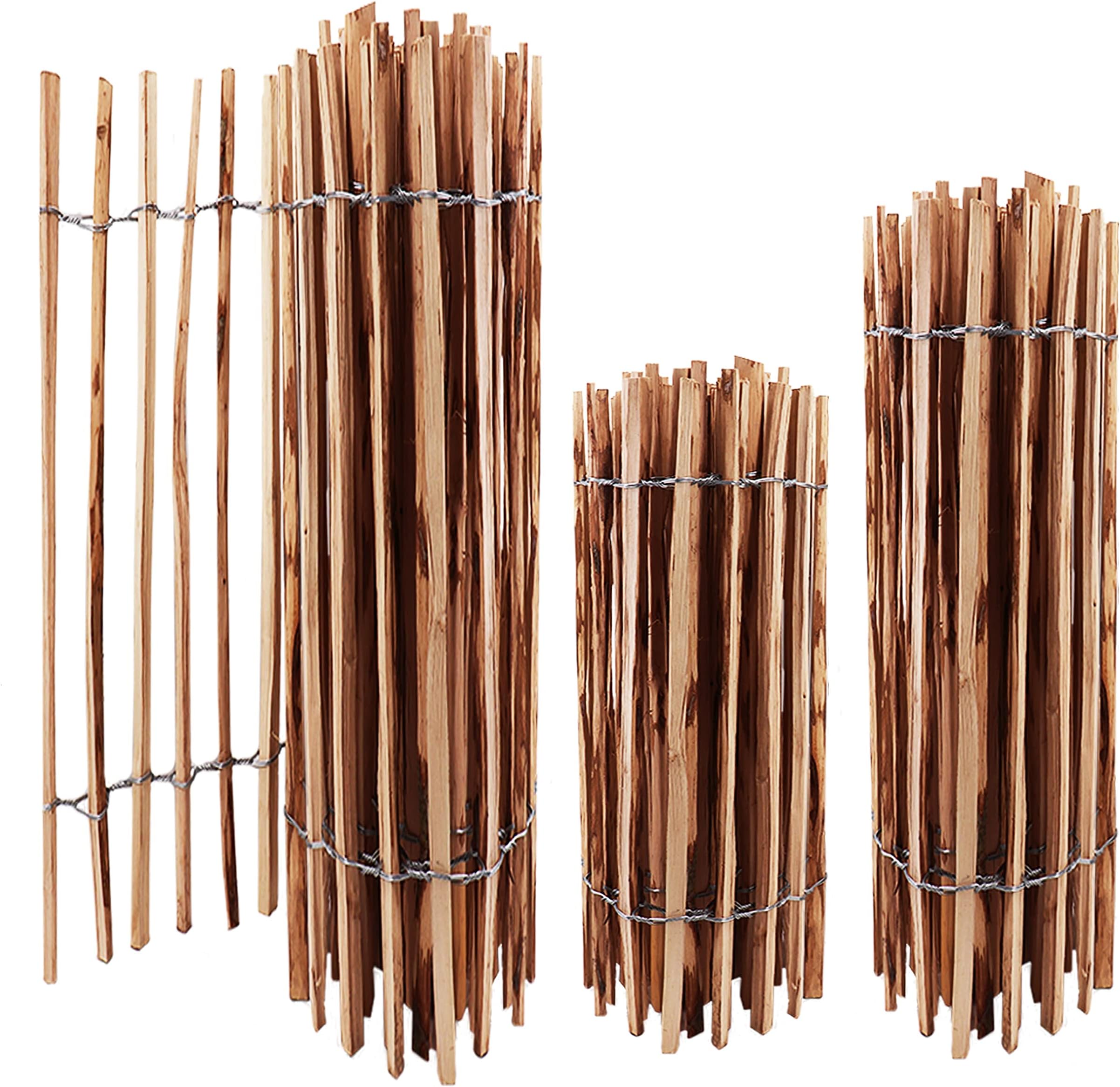 Aquagart Stakethek, rolplank, latafstand 4-6 cm, tuinhek, perfect als bloemrand en perkomranding of afbakening, duurzaam houten hek, houten hek, rolhek, 5 m x 50 cm Aquagart Stakethek, rolplank, latafstand 4-6 cm, tuinhek, perfect als bloemrand en perkomranding of afbakening, duurzaam houten hek, houten hek, rolhek, 5 m x 50 cm