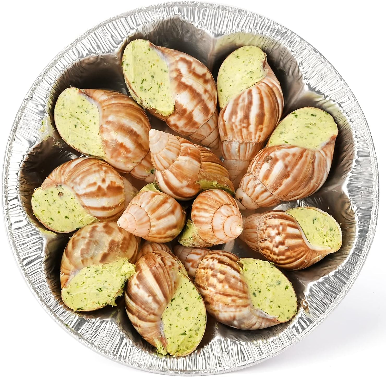 Escargot Snail Shells with Achatines in Garlic Butter - 12 pcs. (3.5 oz) - Imported From France