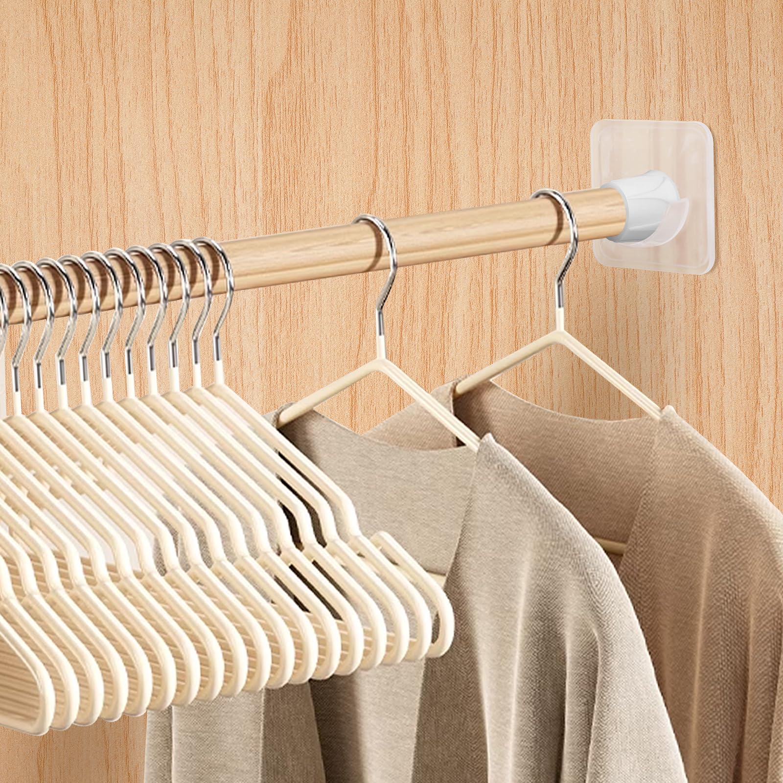 4 Stück Gardinenstangenhalter Selbstklebend Duschvorhangstangen Halter Duschvorhang Halterung Ohne Bohren Duschvorhangstange Wand Montiert Duschstangen Bohrerfreie Installation Kein Bohren (4)
